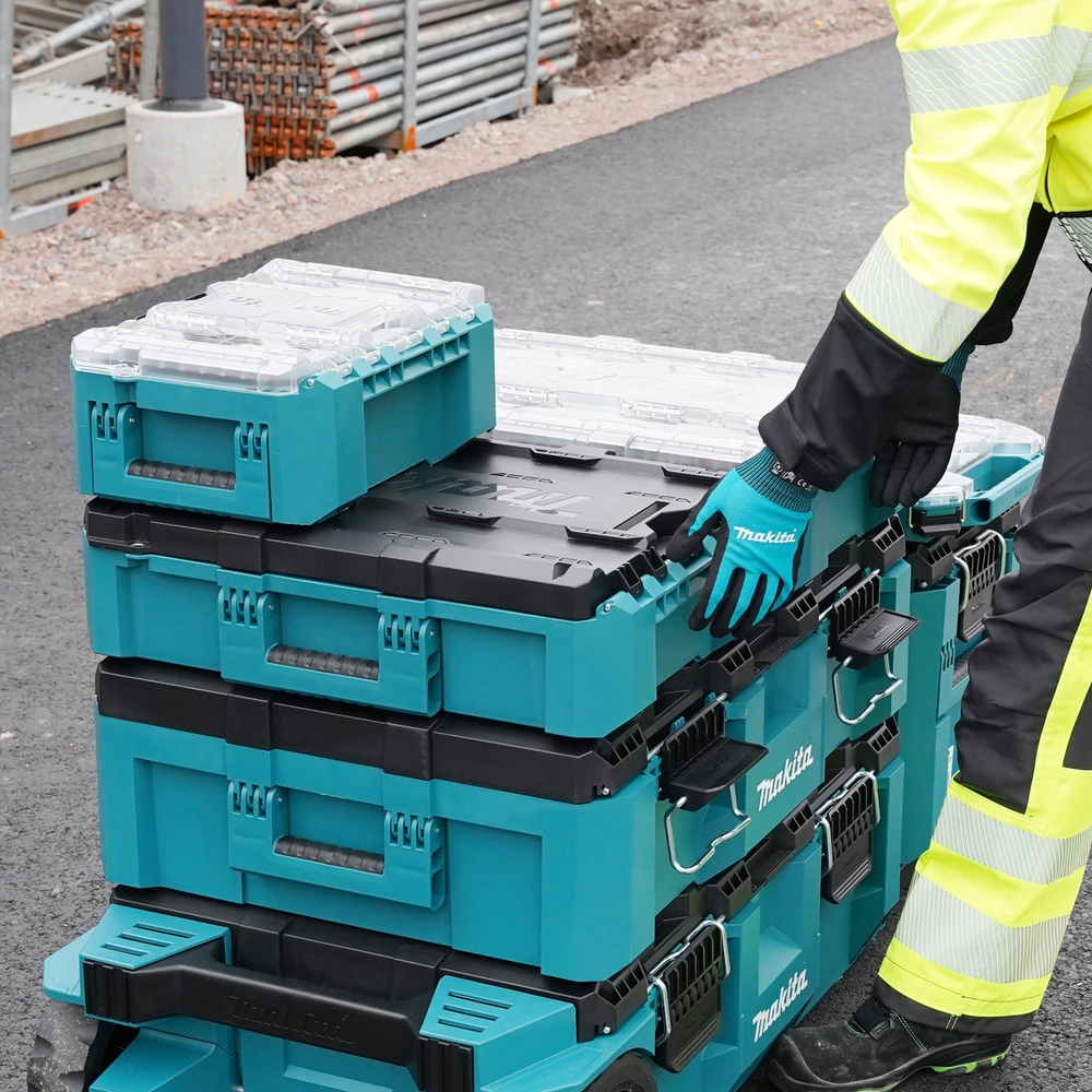 Makita Werkzeugbox »MAKTRAK  M »P-91039« max.34kg, 18,41L, Copolymer-Kunststoff« Effizientes Be- und Entladen mit dem MAKTRAK Koffer Sortiment