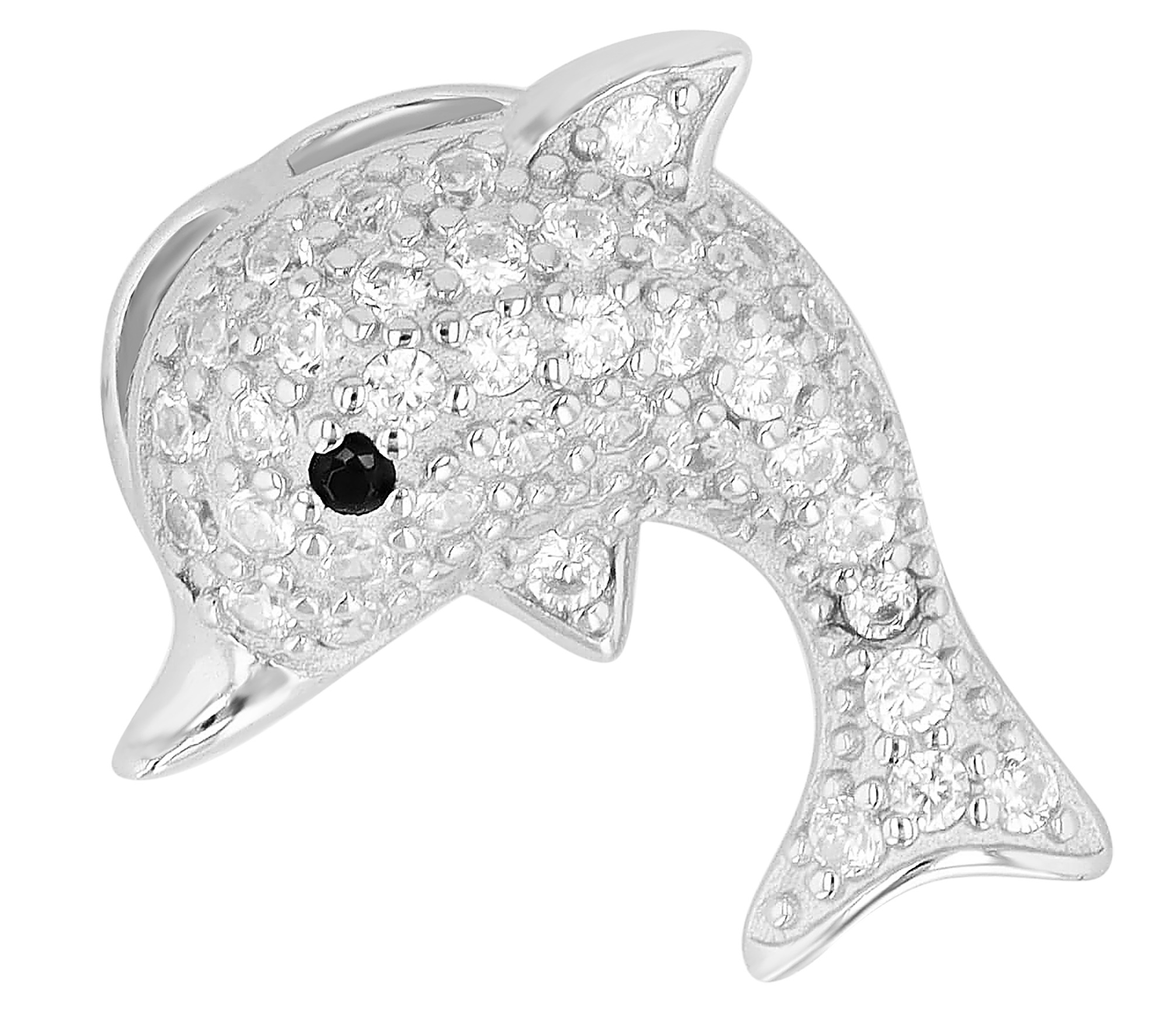 Adelia´s Kettenanhänger »Kinder Anhänger ¿ Delfin Anhänger aus 925 Silber mit Zirkonia«