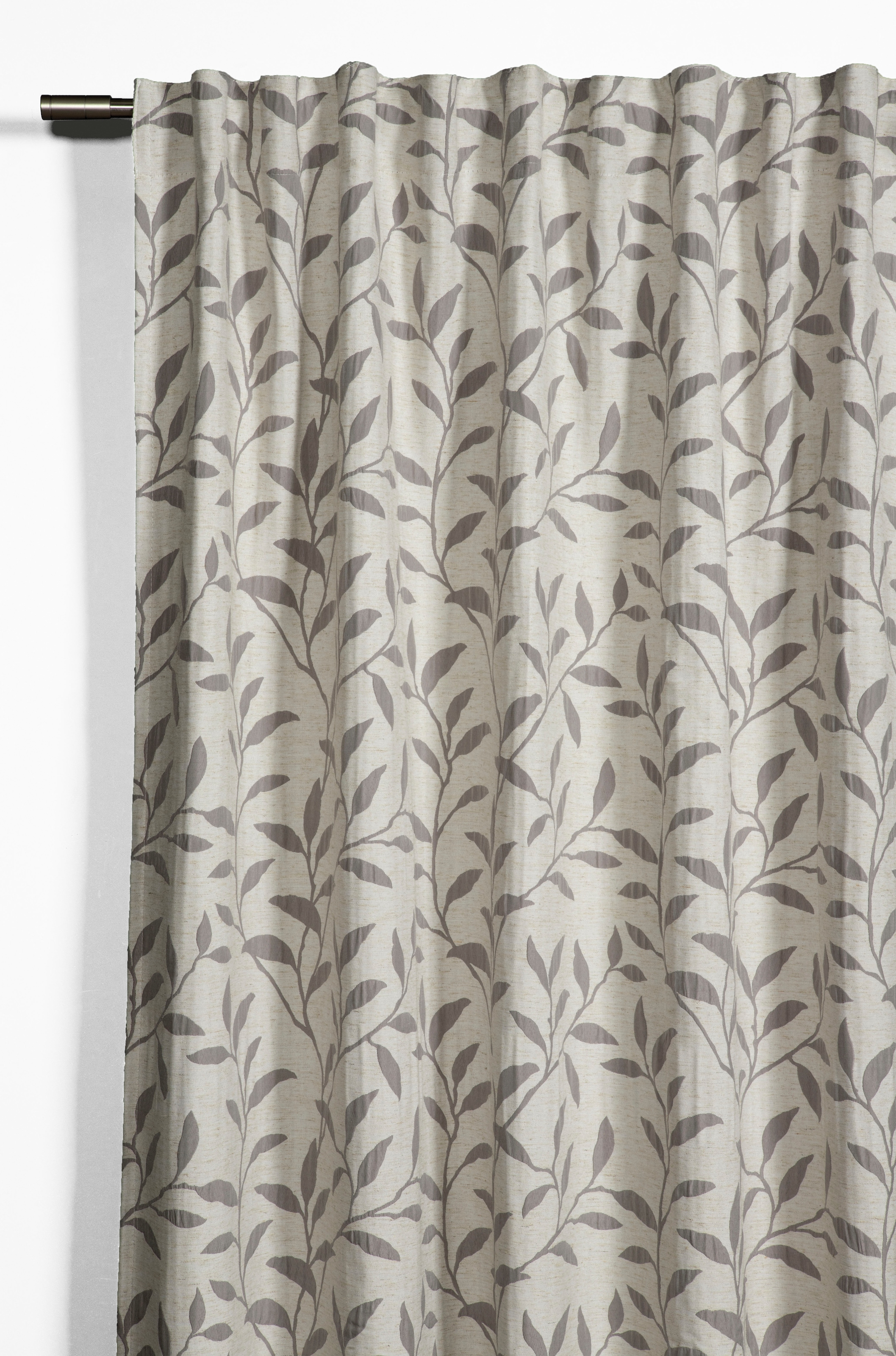 Sehlbach Gardine »Schal Jacquard Ranke« Schlaufen 1 Stk. tlg. mit Gardinenband und verdeckten Schlaufen