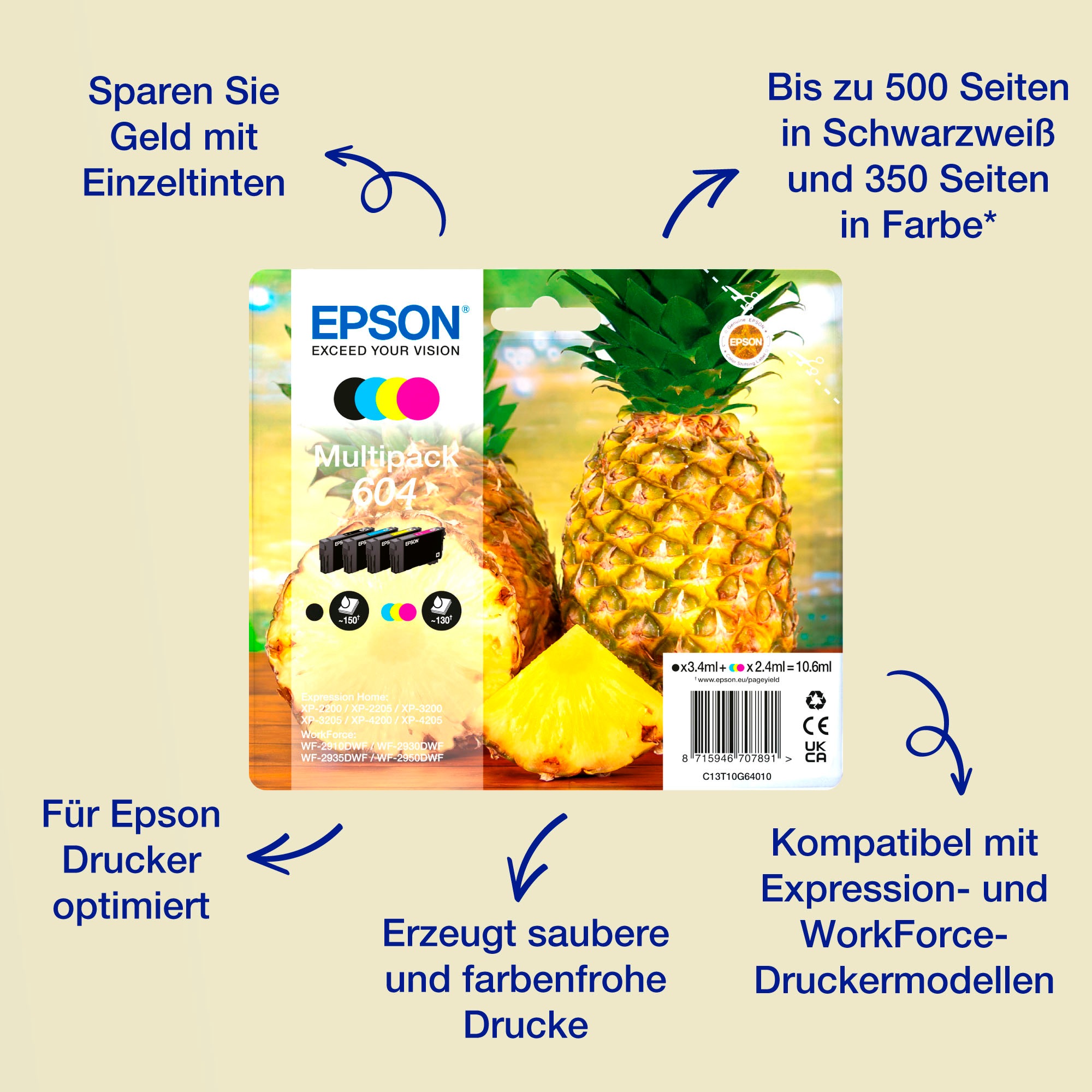 Epson Tintenpatrone »604 Druckerpatrone«