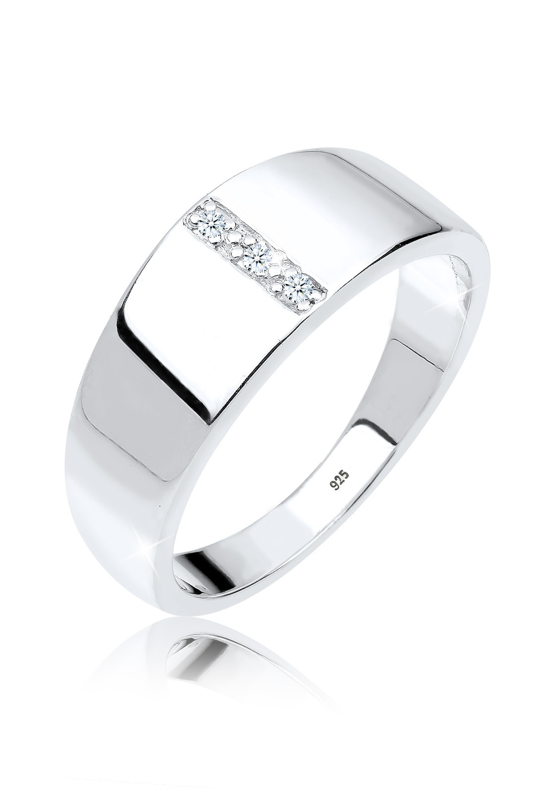 Diamore Diamantring »Basic Bandring Diamant (0.015 ct.) 925 Silber«