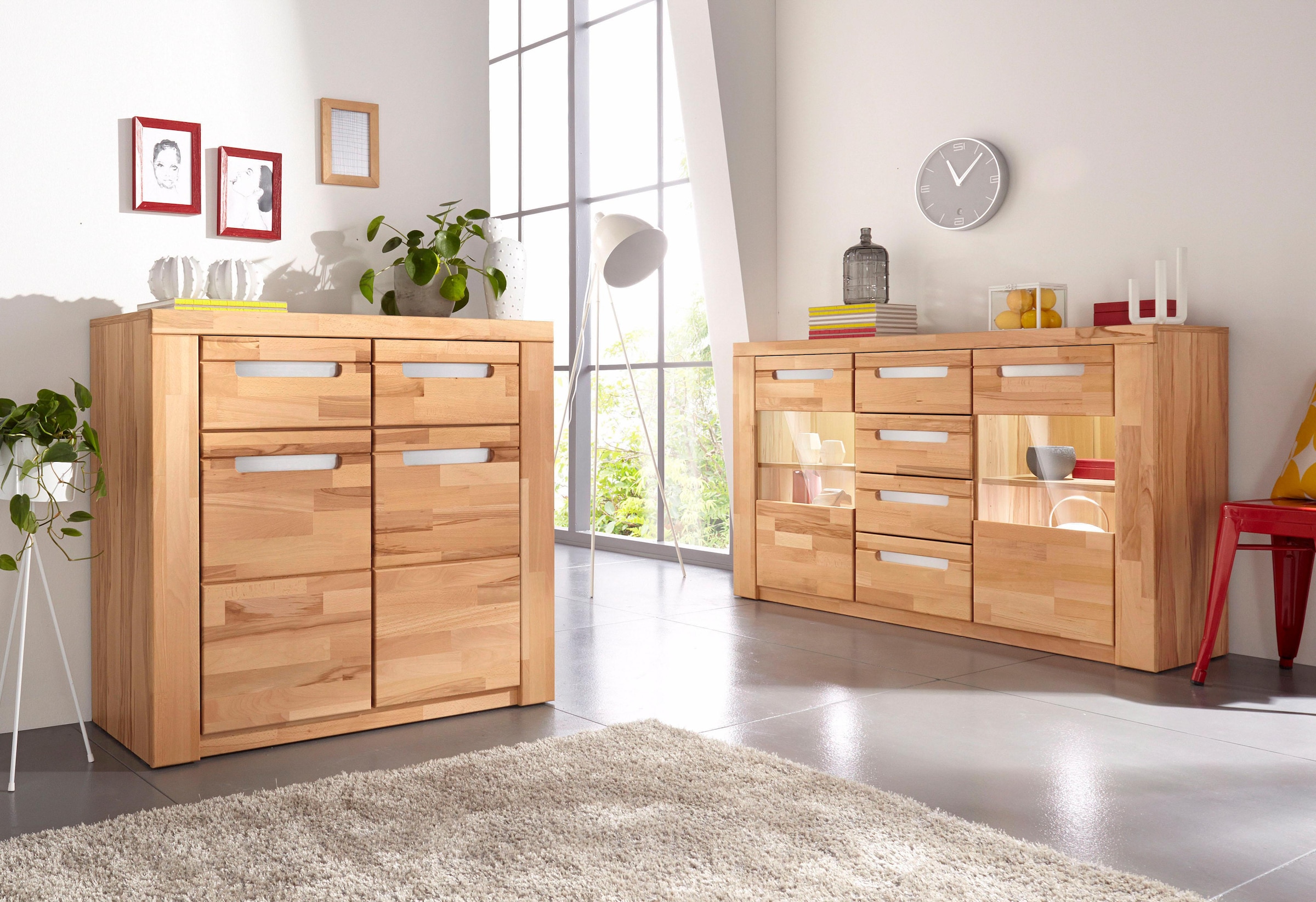 Woltra Sideboard »Kolding«, cm Breite 2 OTTO Glastüren Online mit 140 Shop