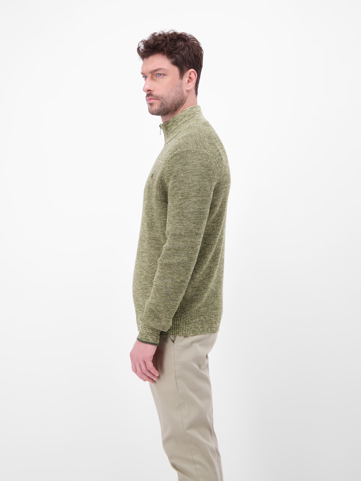 LERROS Strickpullover »LERROS Herren Troyer in Twist-Struktur«