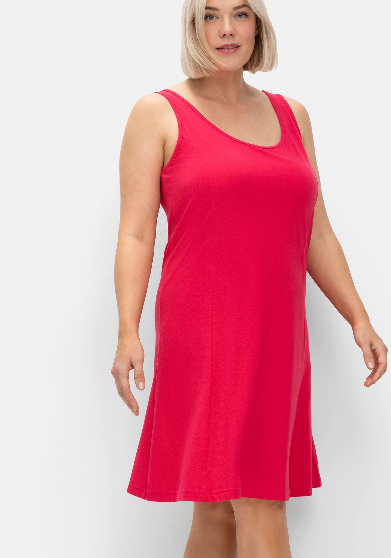 Sheego Jerseykleid »Kleid mit breiten Trägern«
