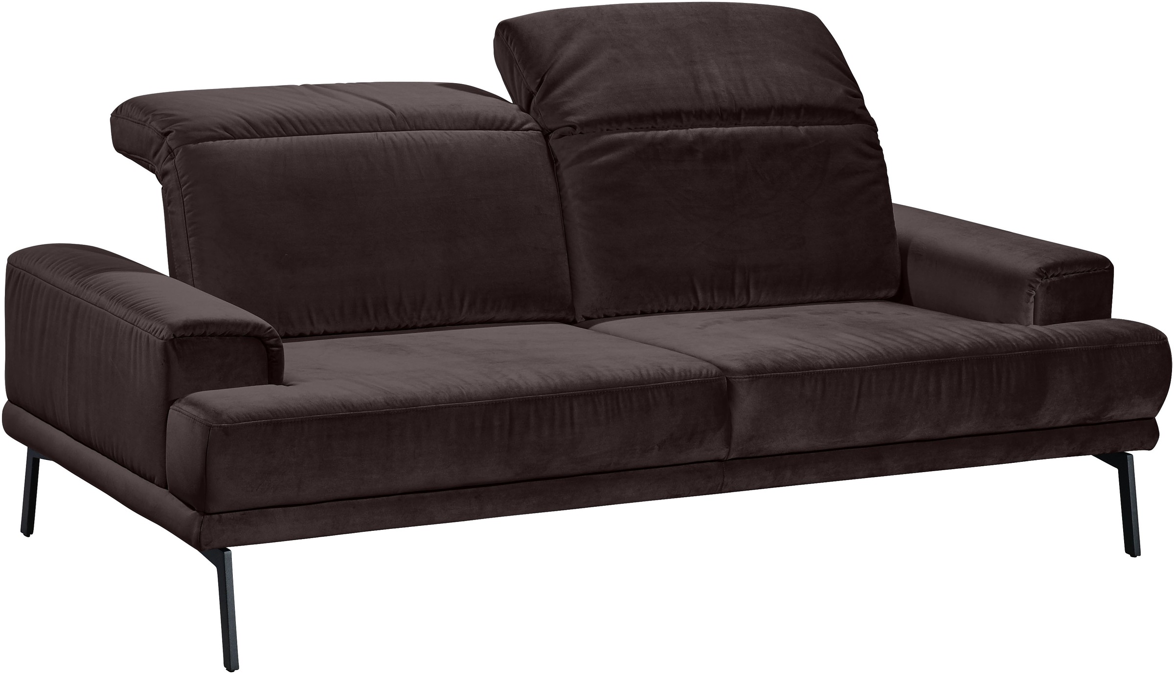 Musterring 2-Sitzer »MR 4580« inkl. Kopf- und Sitztiefenverstellung, Fuß schwarz, B198 x T103 cm