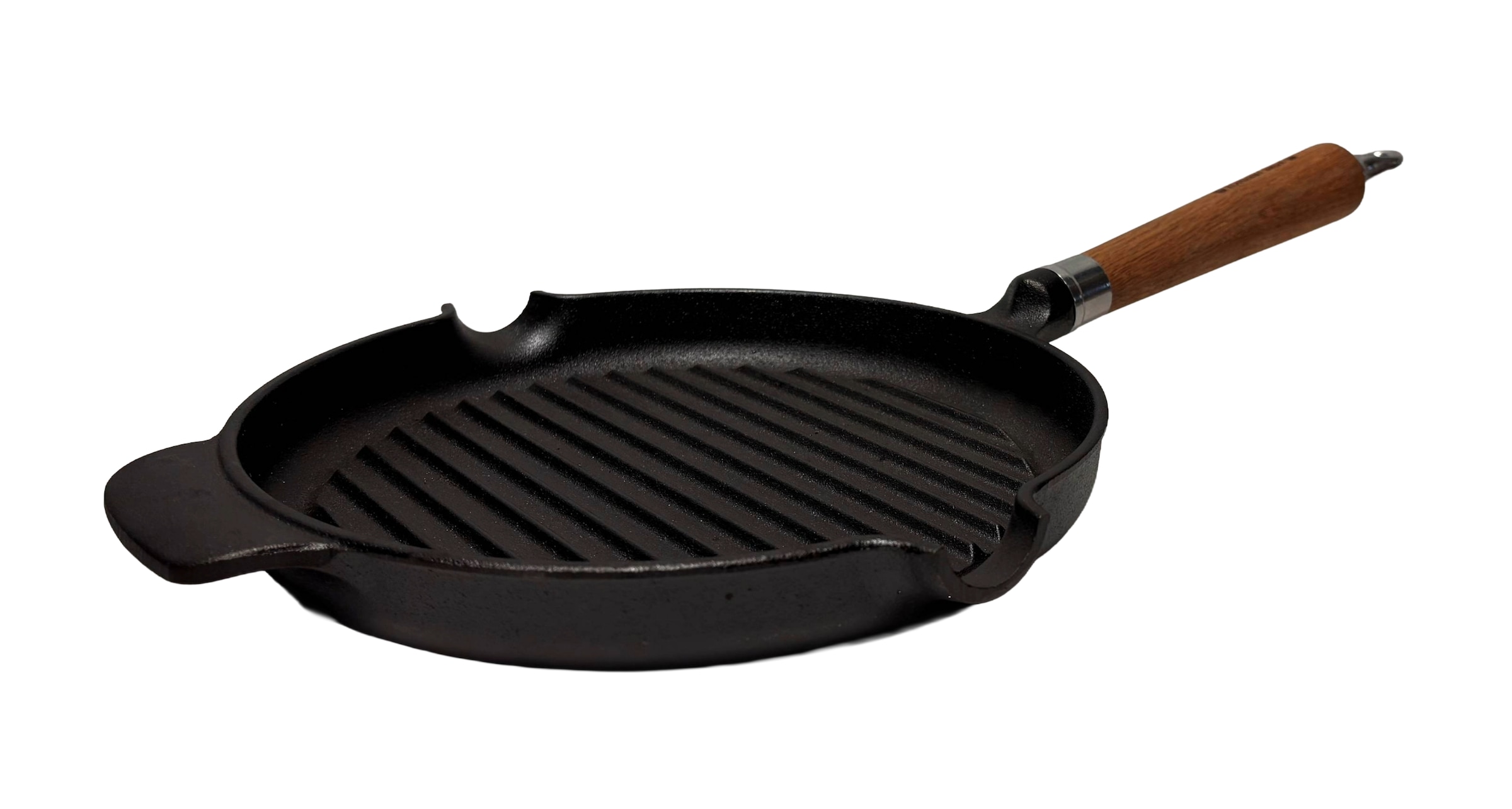 Ronneby Bruk Grillpfanne »Maestro, Pfanne, Ø 25 cm, mit Holzgriff« Gusseisen 1 tlg.