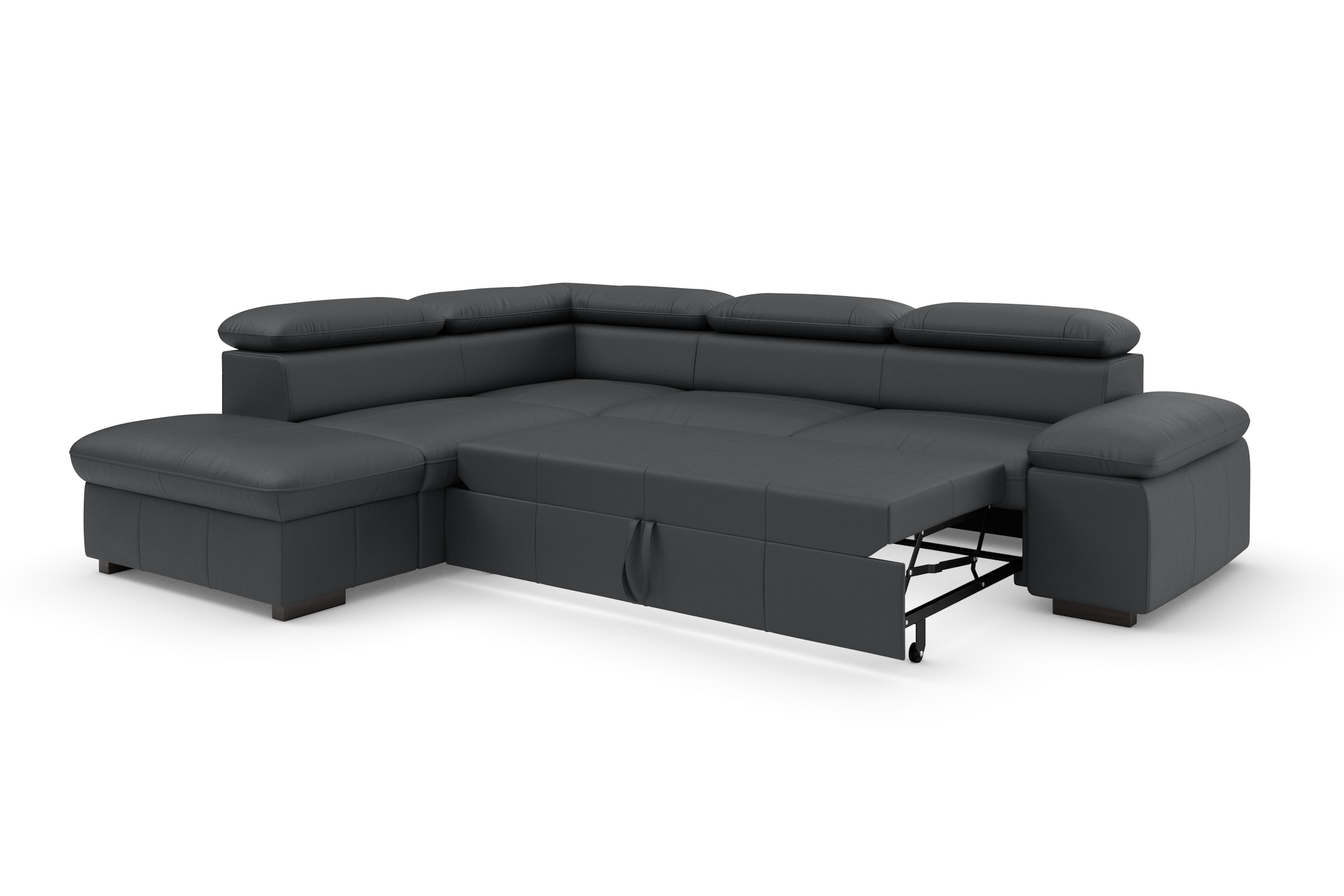 Home affaire Ecksofa »Alberto L-Form«, mit Kopfteilverstellung, wahlweise mit Bettfunktion