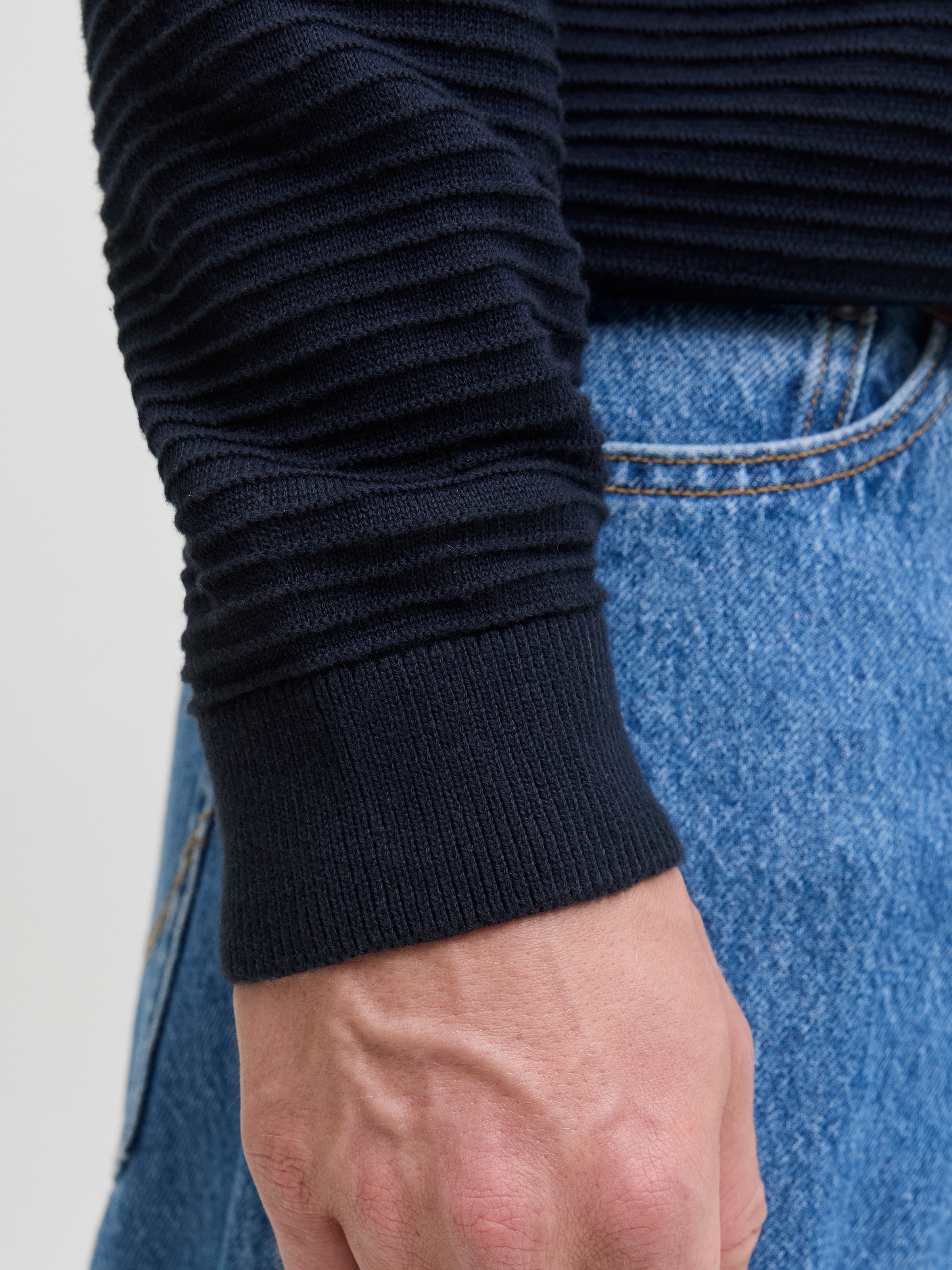 Jack & Jones Rundhalspullover »JJOTTO KNIT CREW NECK AW25«