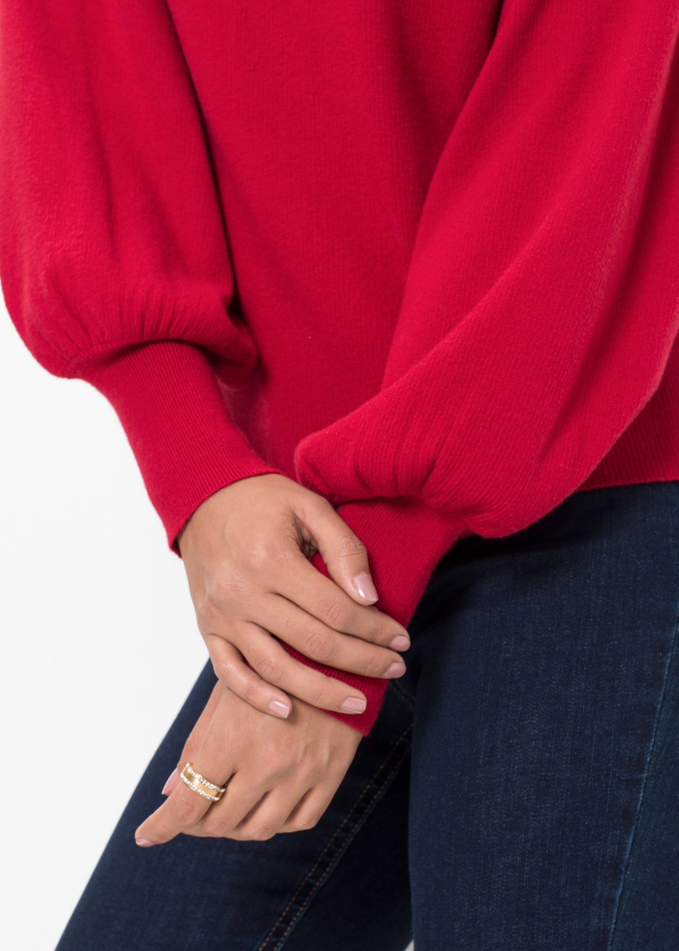 bonprix Strickpullover »Oversize-Pullover aus Viskose-Mix« toller Viskose-Mix, mit modischen Ballonärmeln mit breiten Bündchen