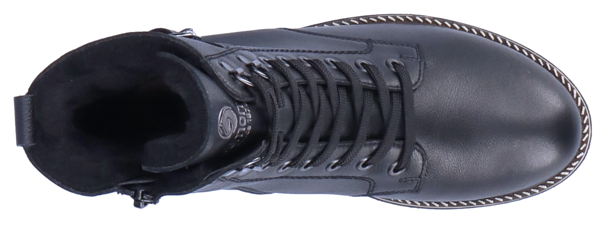 Remonte Winterboots, Blockabsatz, Schnürboots, Outdoorschuh mit Zierschnalle