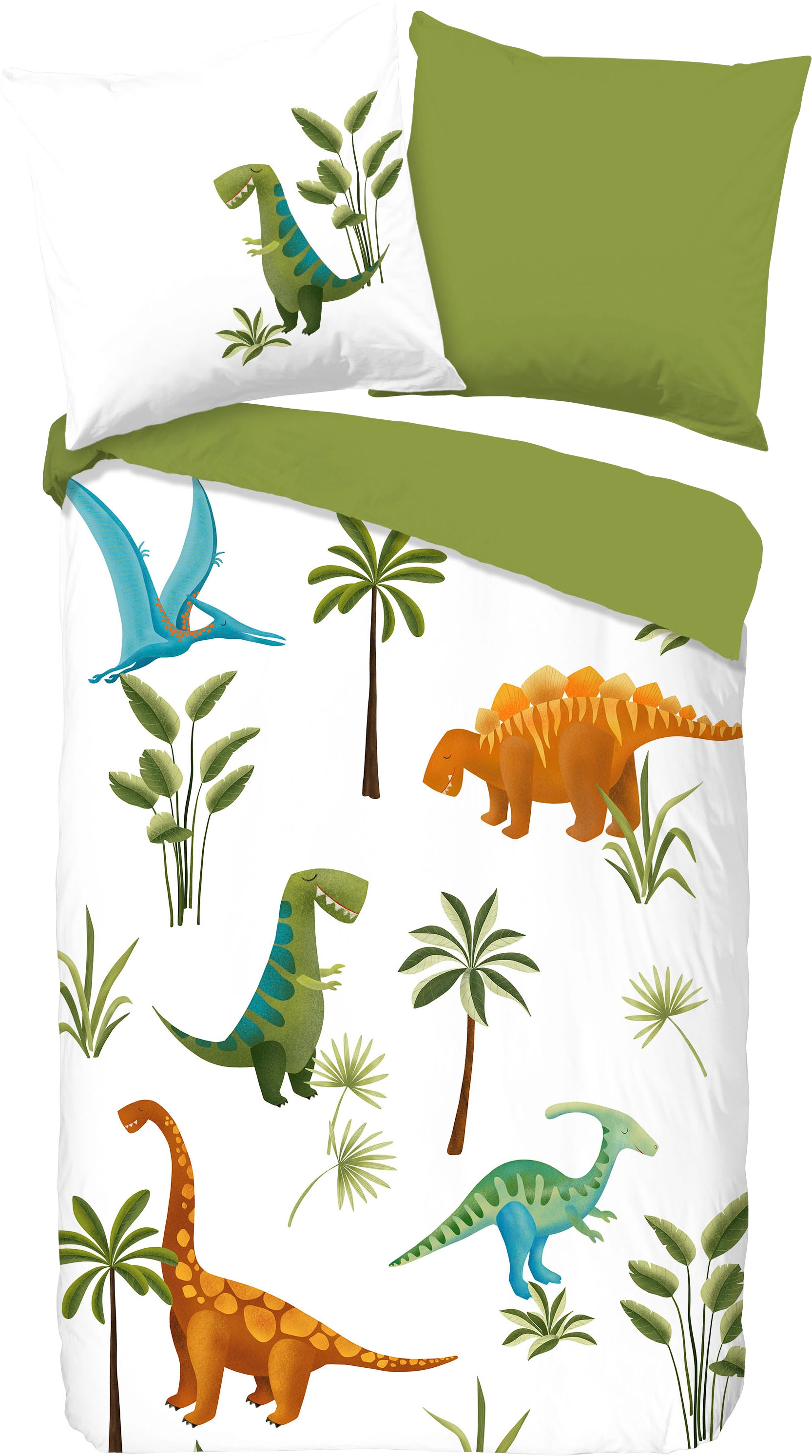good morning Kinderbettwäsche »Jurassic park«, (2 tlg.), mit Dinosauriern