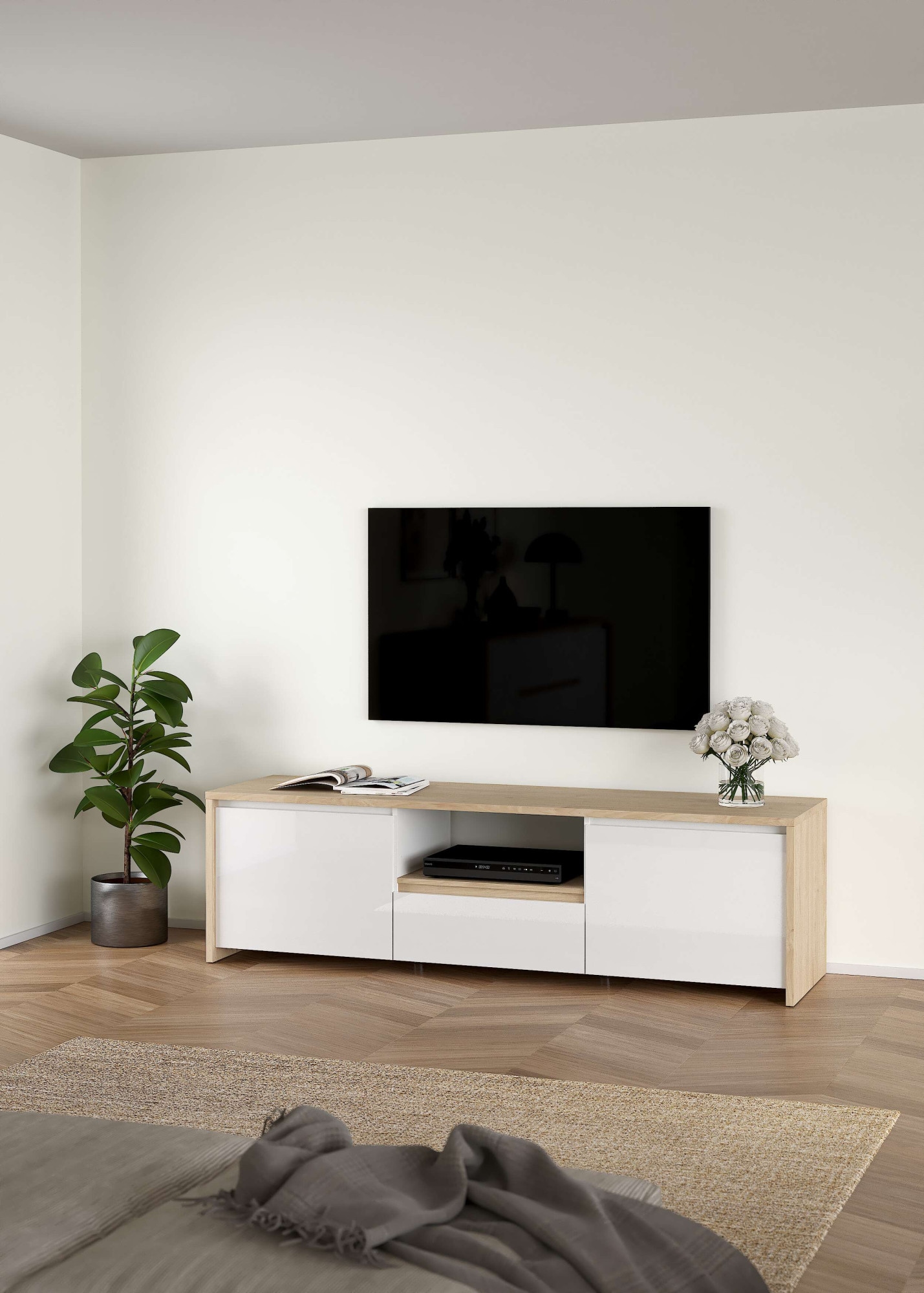 TV-Board »Next TV-Möbel, Mediamöbel,«, 2 Türen, 1 Schublade, Breite 178 cm, Höhe 52 cm