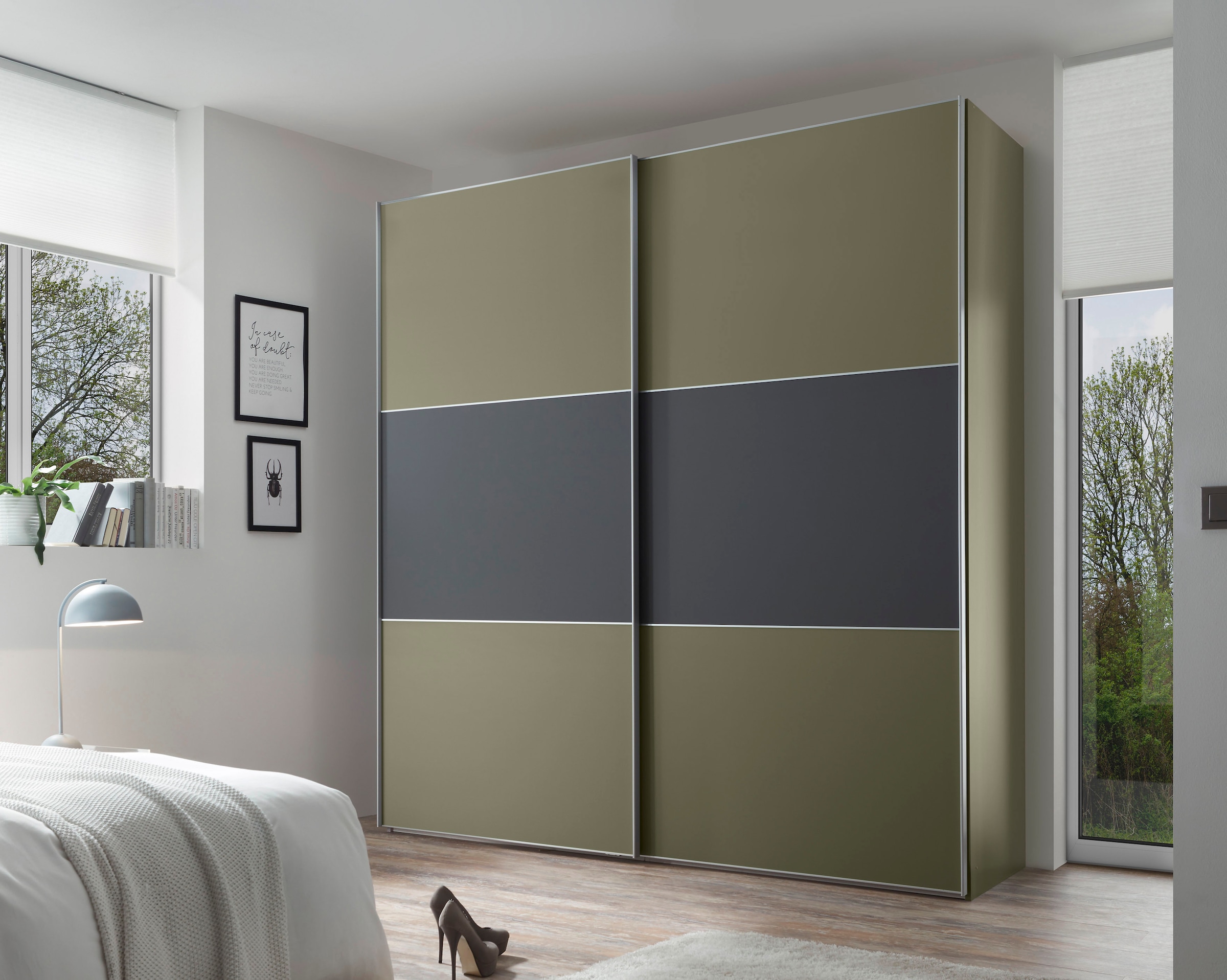 STAUD Schwebetürenschrank »Includo, Made in Germany« Mit vier verschiedenen Ausstattungsvarianten