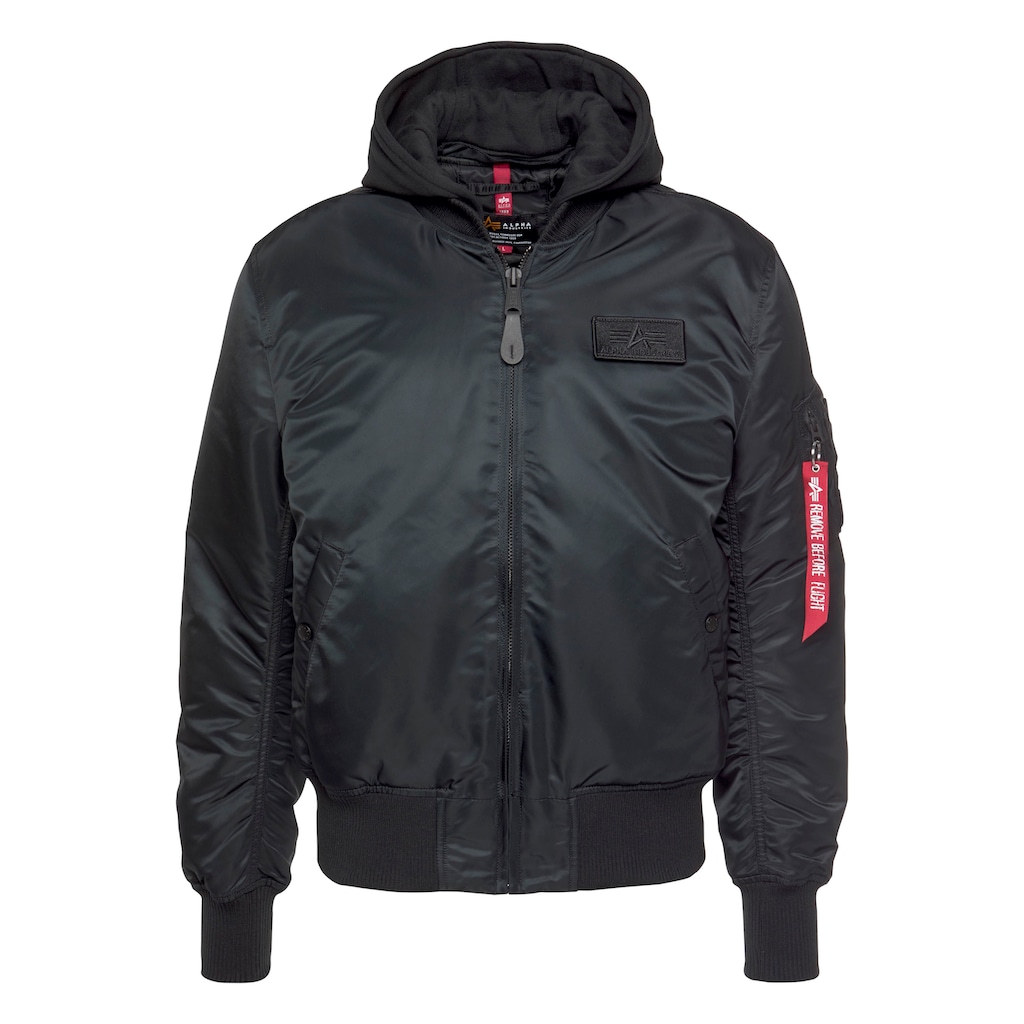 Alpha Industries Bomberjacke »MA-1 ZH Back Print«, mit Kapuze