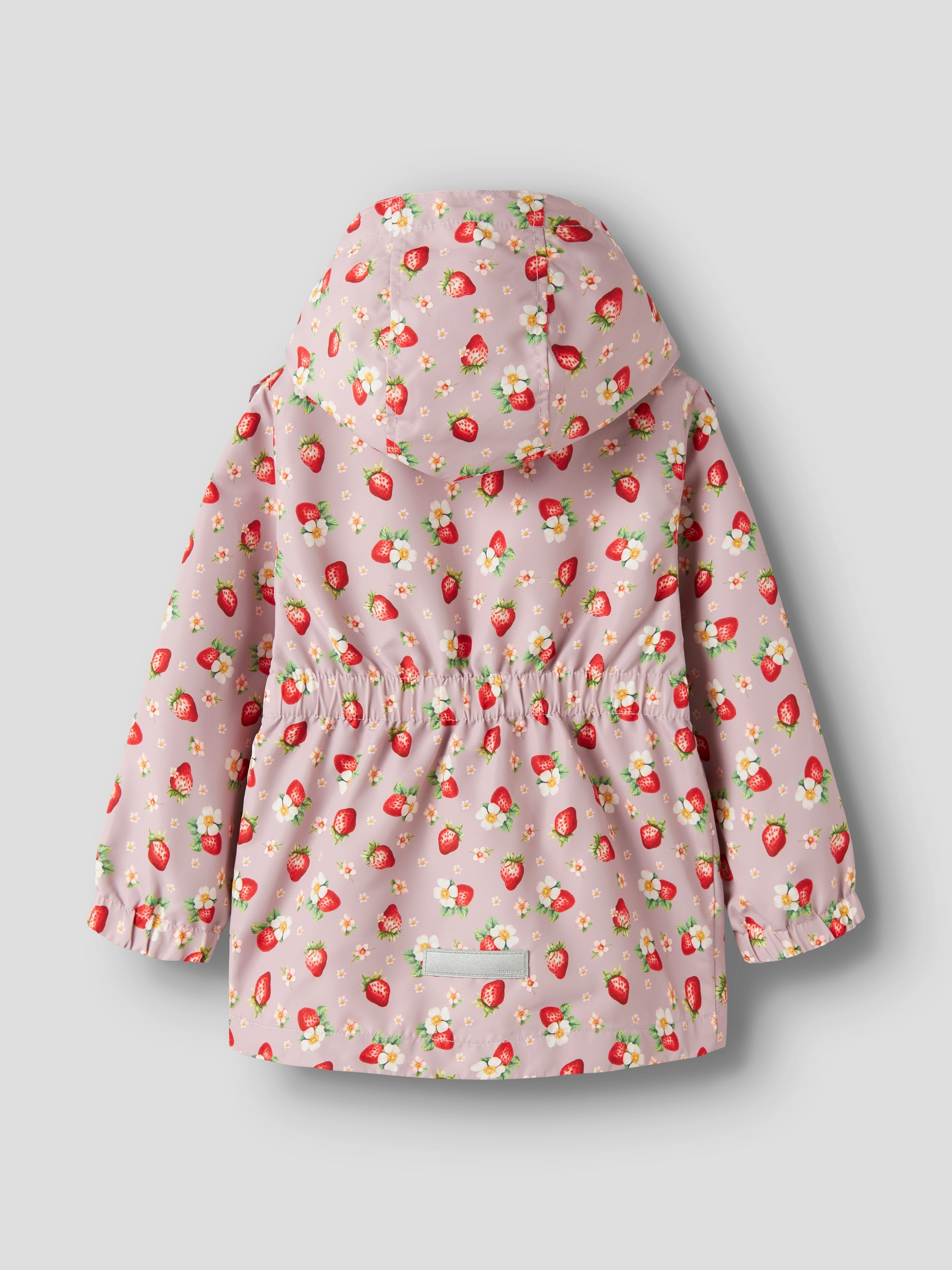 Name It Outdoorjacke »NMFMAXI JACKET LI FRILL AOP« mit Kapuze