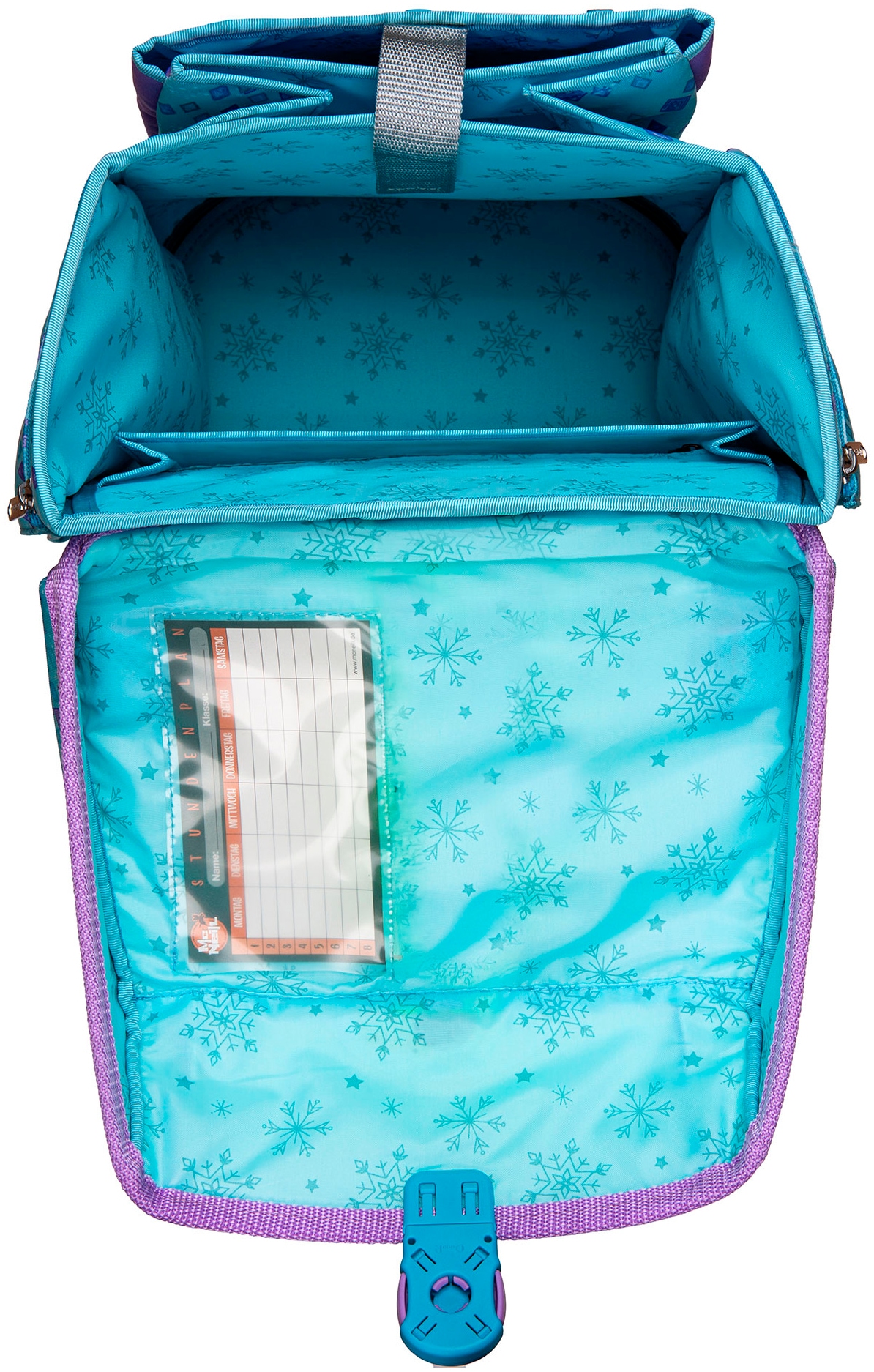 McNeill Schulranzen »Perfecto, Disney, Frozen« reflektierende Streifen auf den Schultergurten;retroreflektierende Flächen inkl. Federmäppchen, Turnbeutel, Schlamperrolle & Motivmagnet