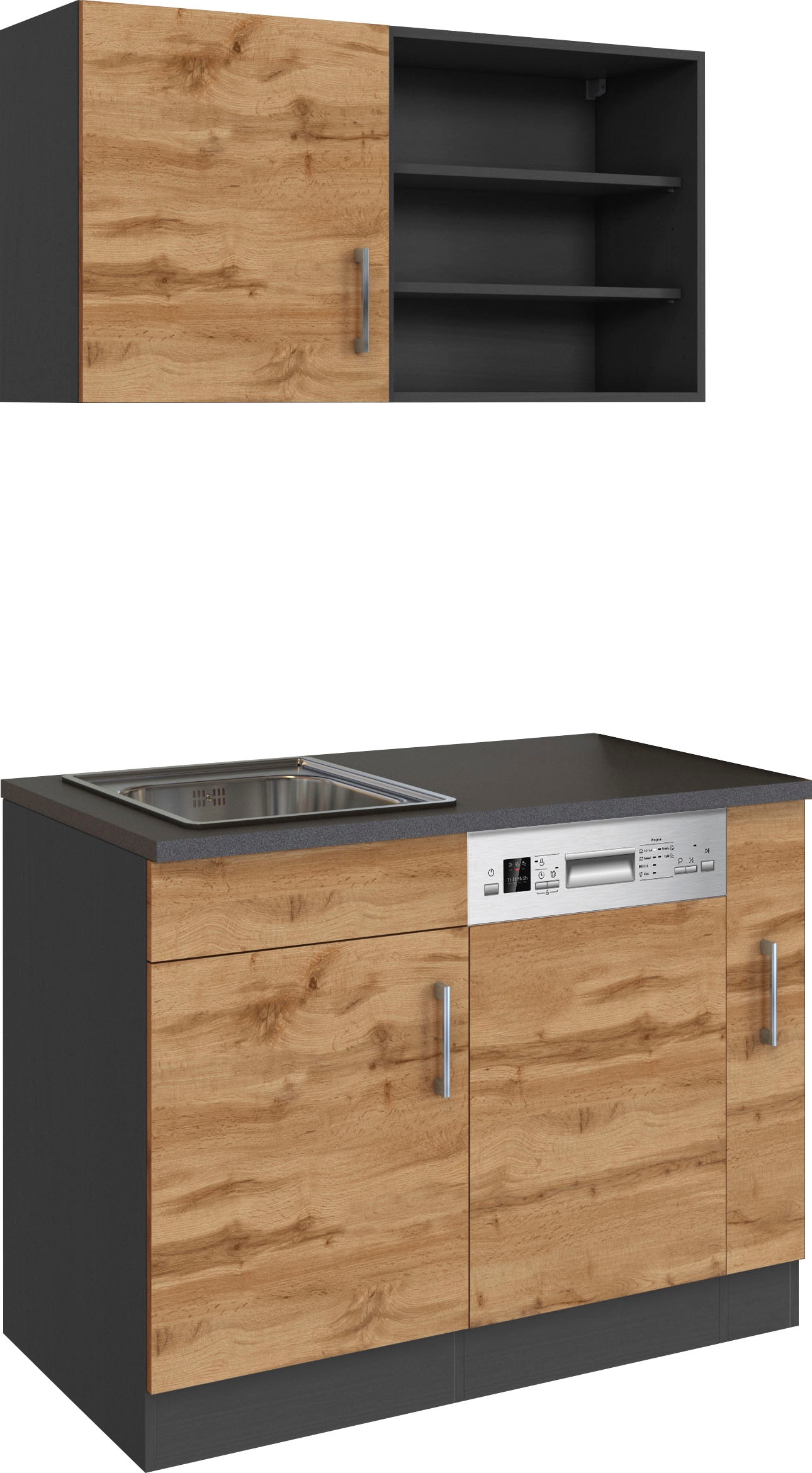 KOCHSTATION Pantryküche »KS-Mali«, Breite 110 cm, mit E-Geräten