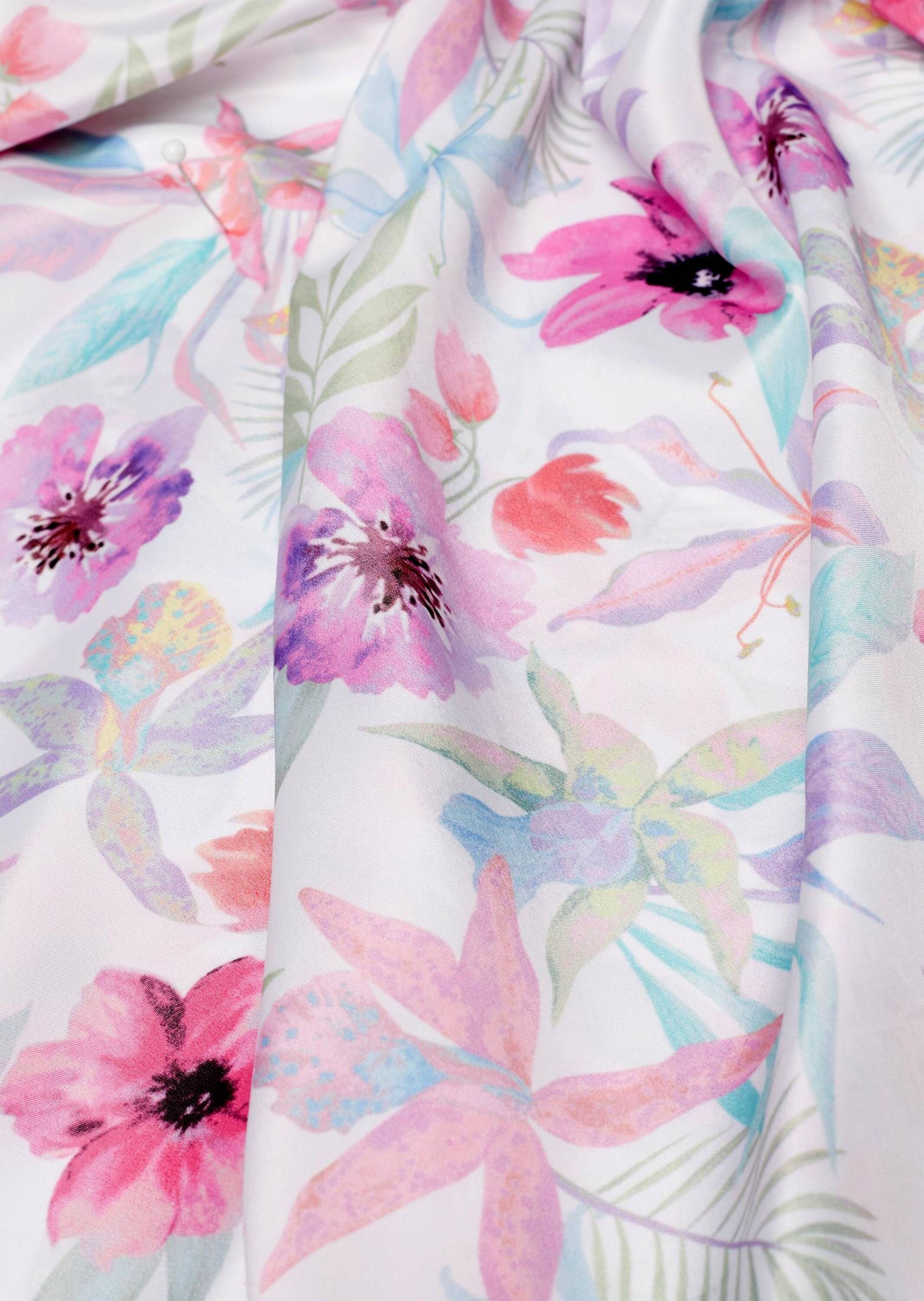 GOLDNER Druckbluse »Kurzgröße Druckbluse aus Polyester« Ohne