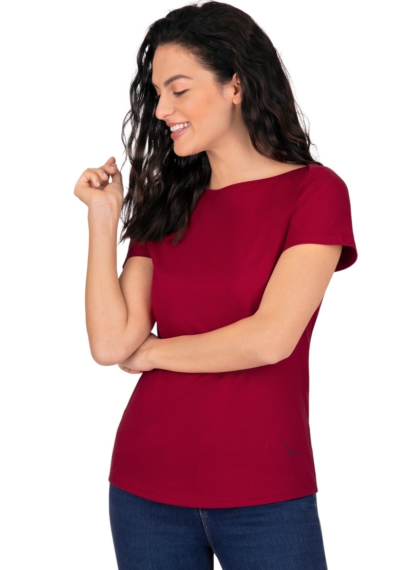 Trigema T-Shirt »TRIGEMA Schickes Damen T-Shirt in Öko-Qualität«, (1 tlg.)