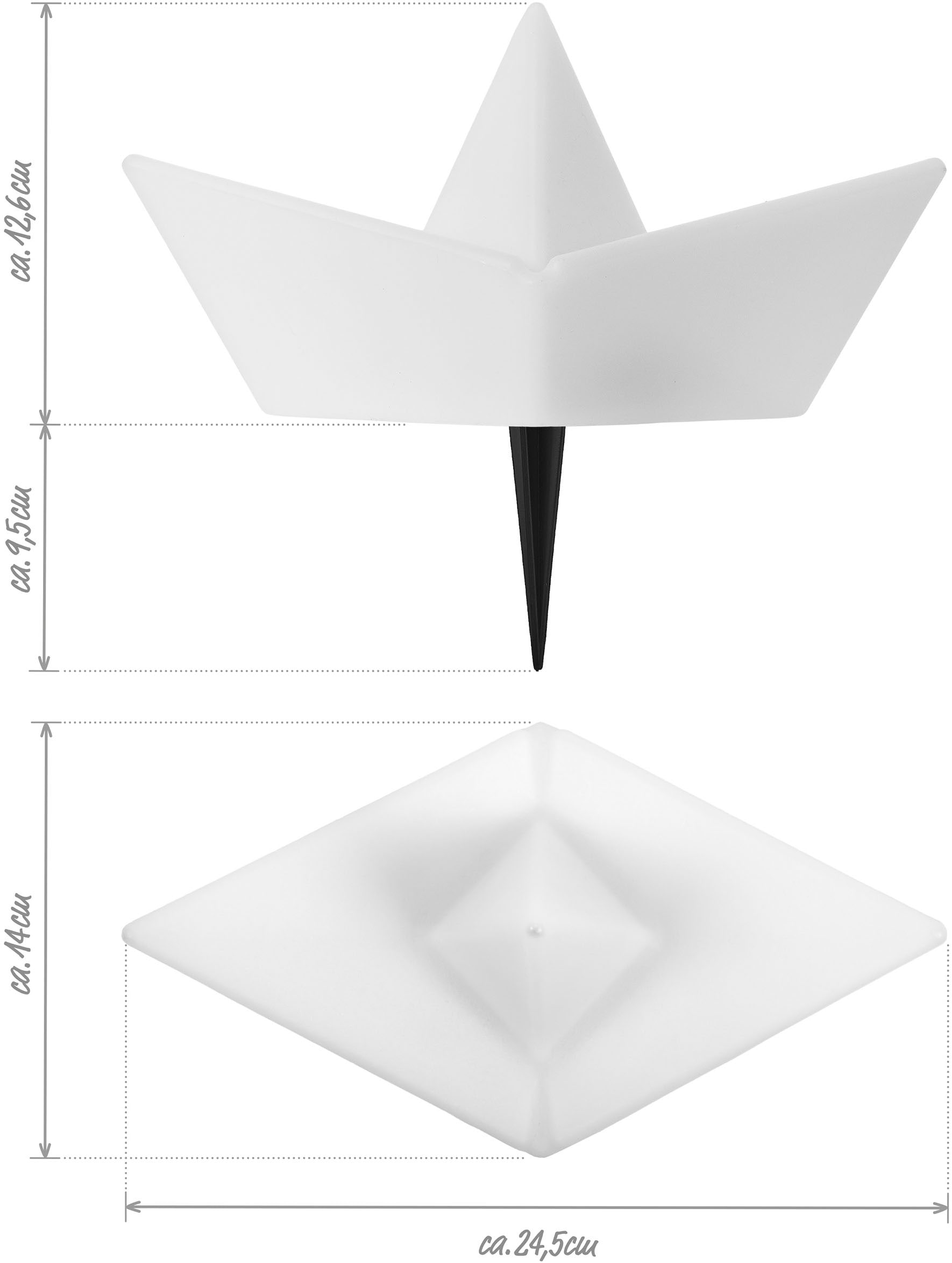 my home LED Solarleuchte »Quinlan, 2er Set LED-Solar Schiff« LED-Modul 2 Stk. RGB | Warmweiß mit Erdspießen