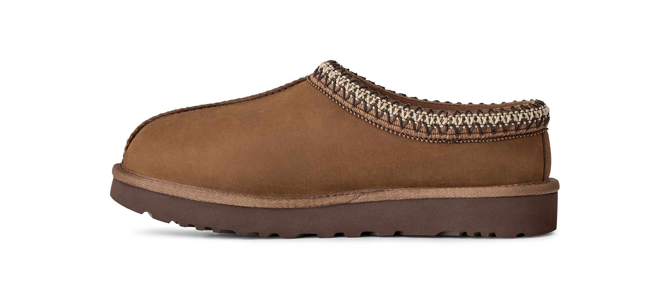 UGG Pantoffel »W TASMAN NUBUCK«  Slipper, Schlupfschuh mit Textilborde im Ethno-Style