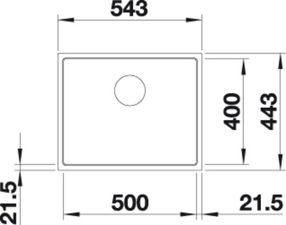 Blanco Granitspüle »SUBLINE 500-IF SteelFrame«, aus SILGRANIT®