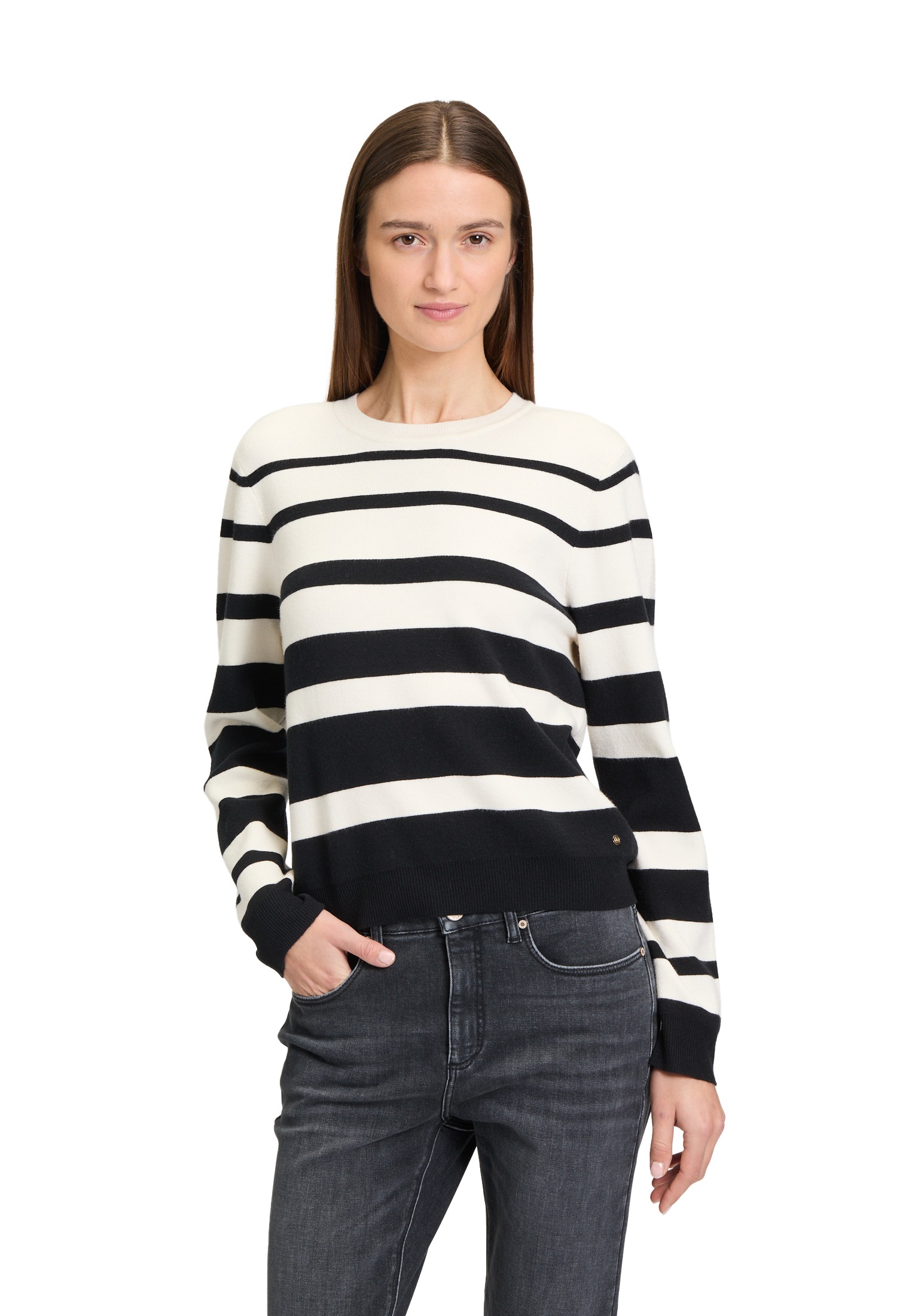 Betty&Co Strickpullover »Strickpullover mit Streifen«