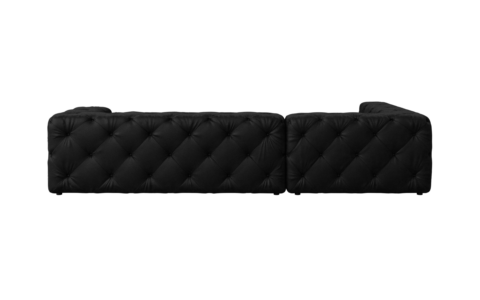 Places of Style Ecksofa »FOLLINA«, L-Form, mit klassischer Chesterfield-Knopfheftung
