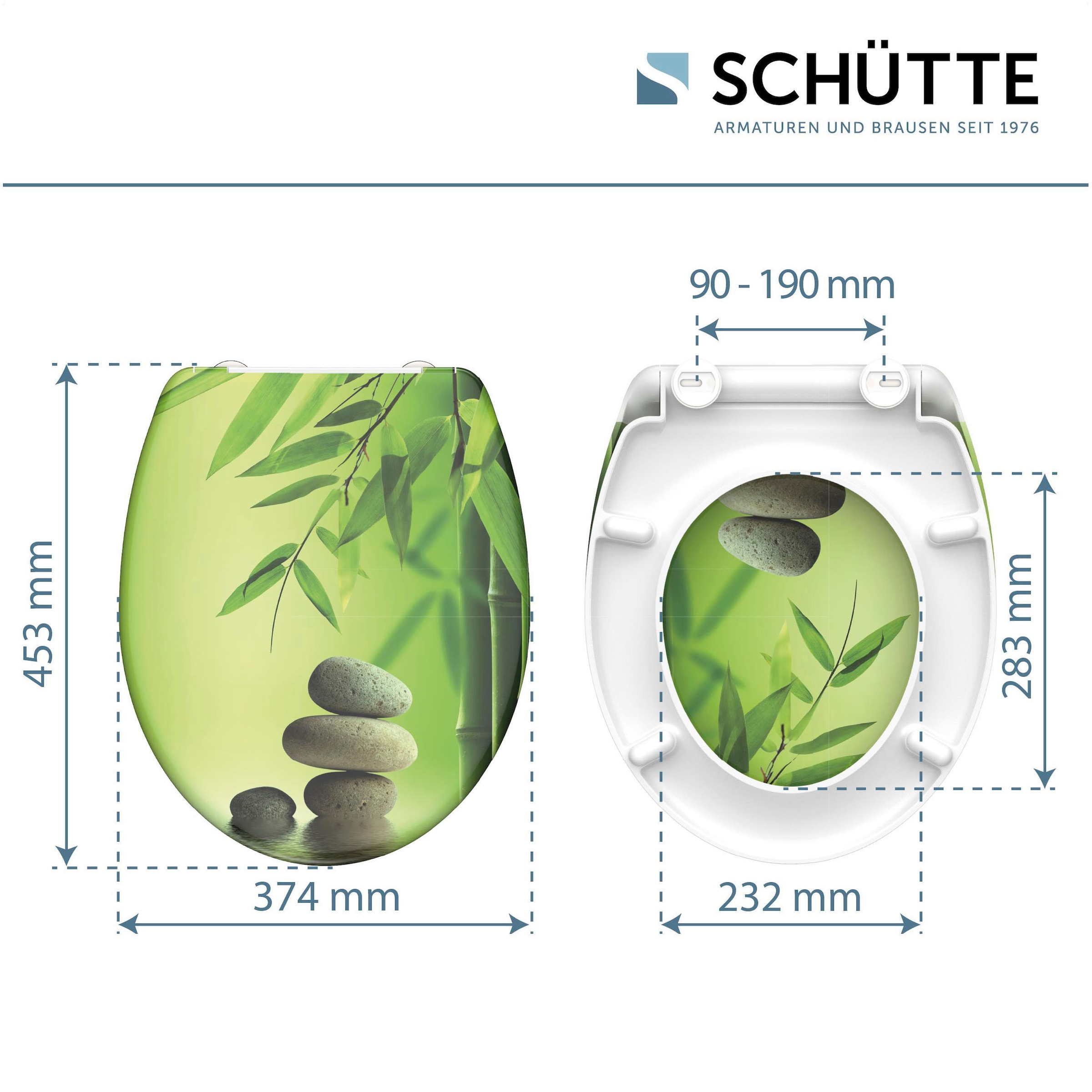 Schütte WC-Sitz »Stone«, Duroplast, mit Absenkautomatik und Schnellverschluss