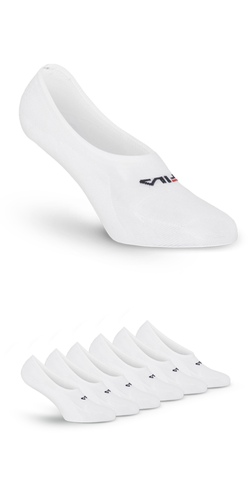 Fila Füßlinge »UNISEX GHOST SOCKS« 6 Paar in weiß, Größe 35-38