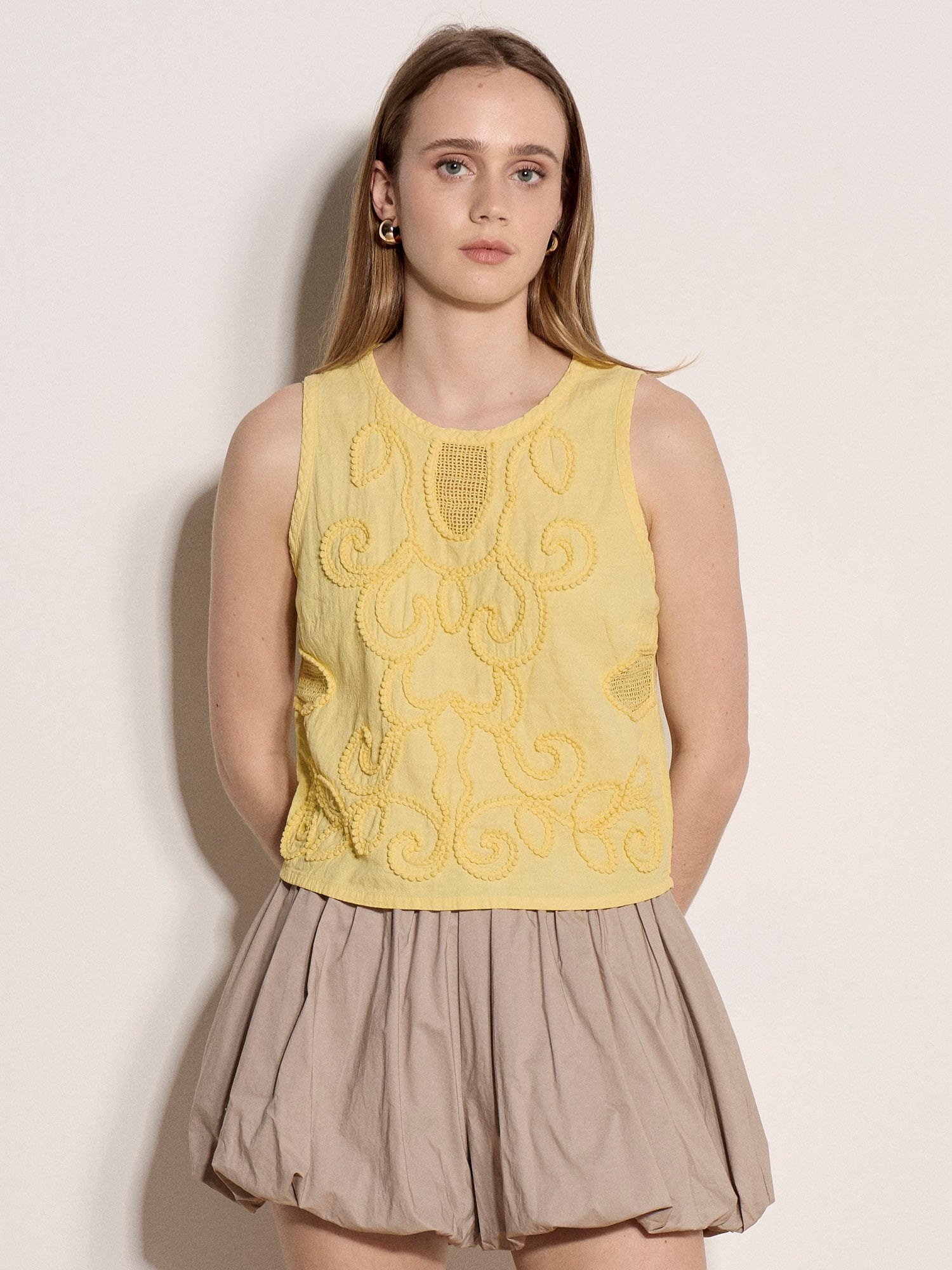 Apricot Spitzentop »Top« Stickerei