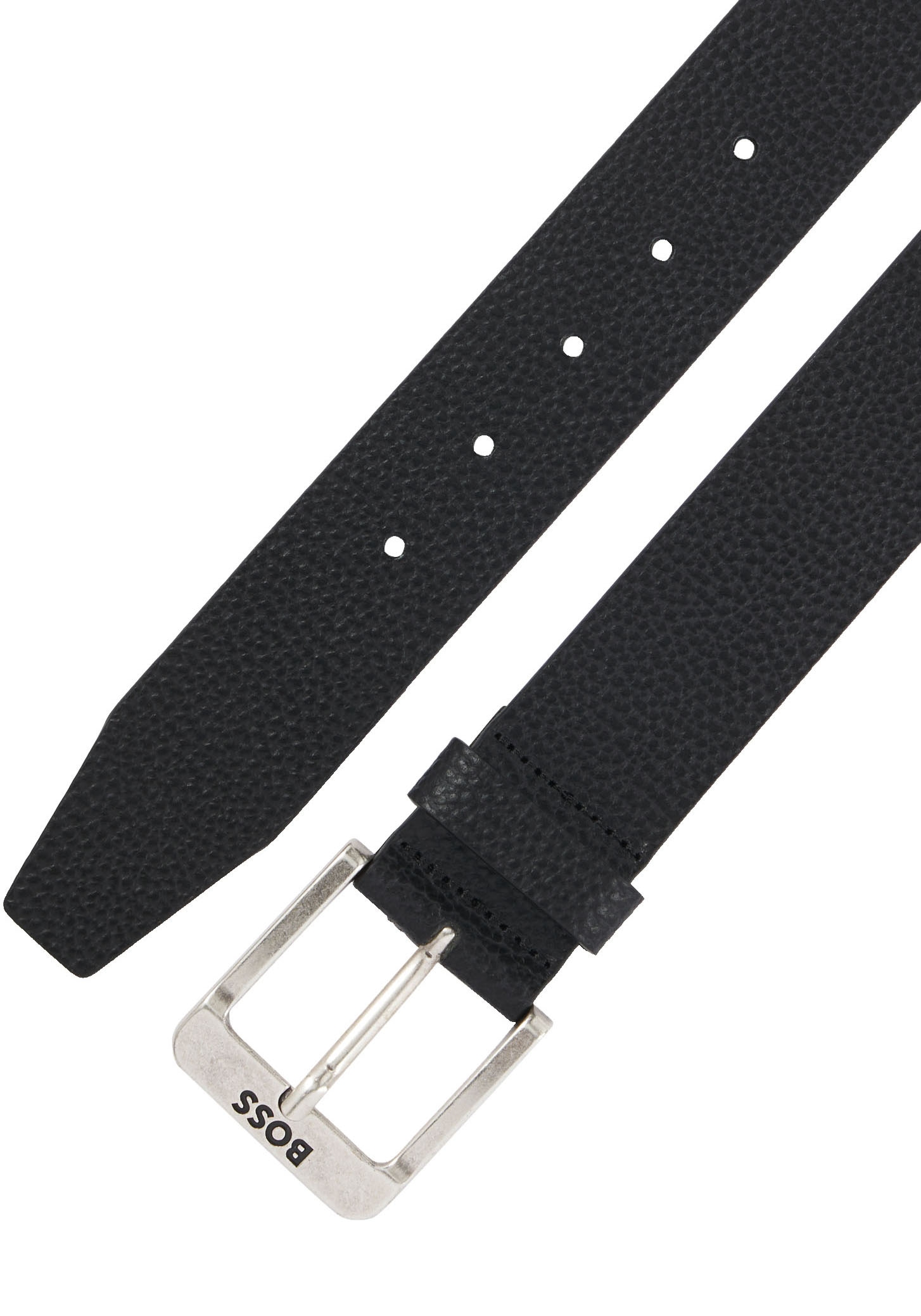BOSS Ledergürtel »Jemio-Gr_Sz40«, mit Logoprägung