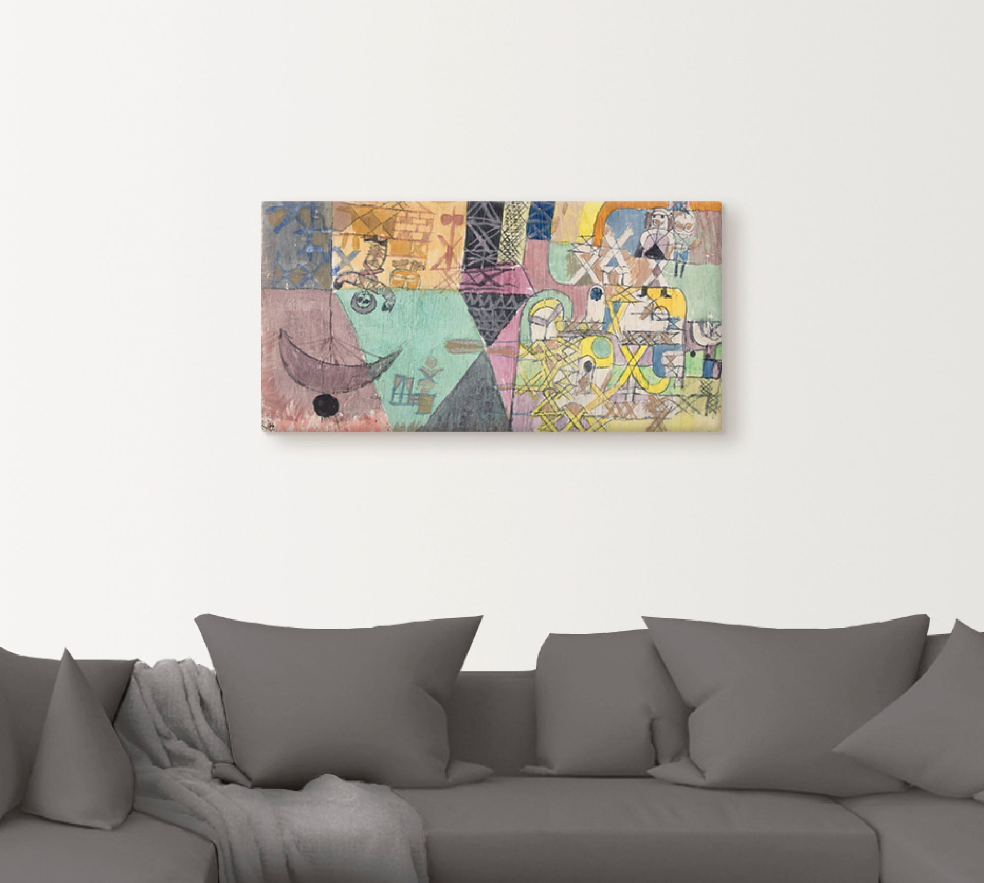 Artland Wandbild »Asiatische Gaukler. 1919«, Gegenstandslos, (1 St.), als Leinwandbild, Wandaufkleber oder Poster in versch. Größen