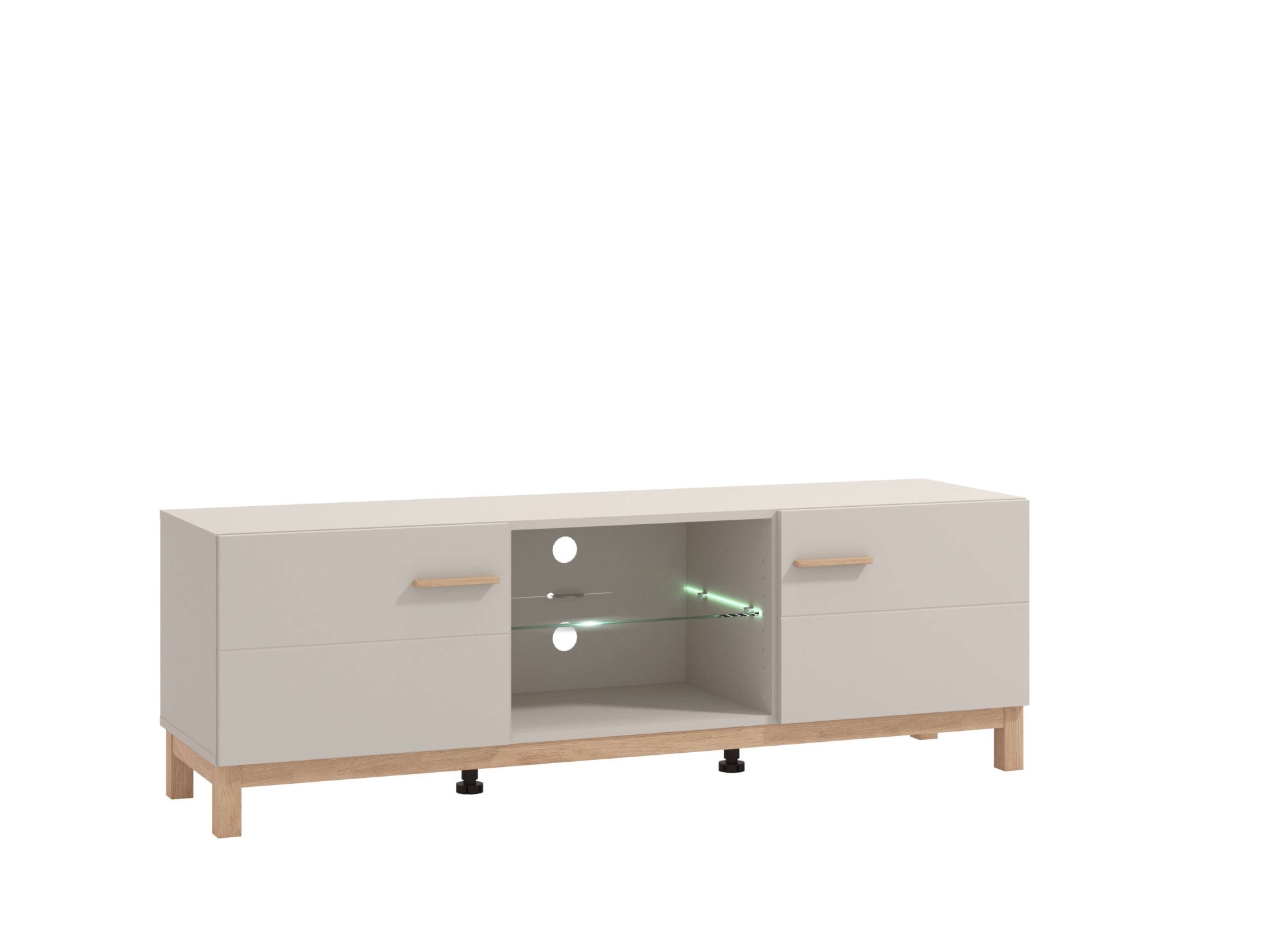 Home affaire TV-Bank »Essex, TV-Board, TV-Kommode, TV-Schrank, TV-Unterschrank, TV-Möbel« Elegantes Lowboard (154 cm) in Kaschmir mit viel Stauraum