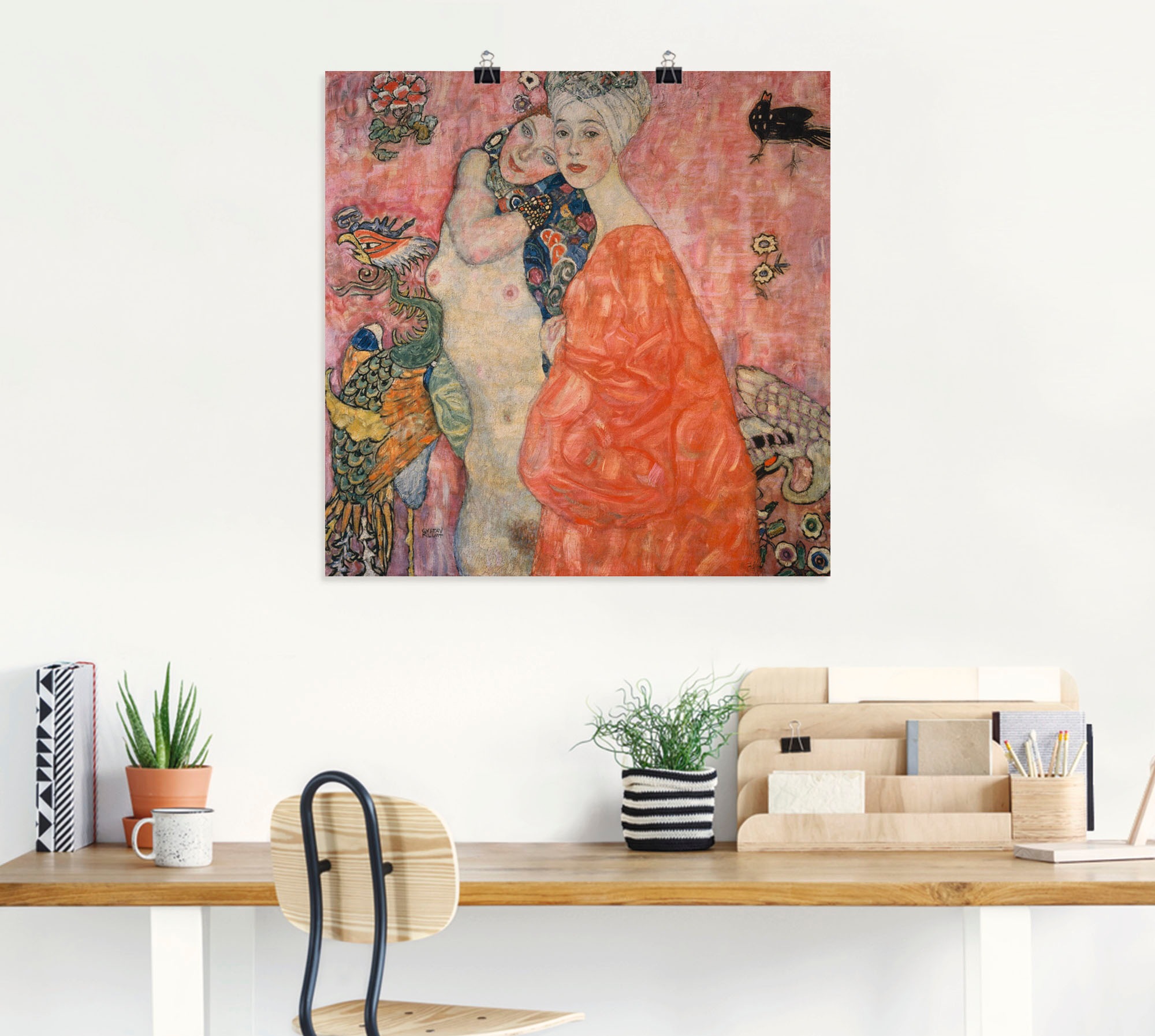 Artland Wandbild »Die Freundinnen. 1916/17«, Frau, (1 St.), als Alubild, Leinwandbild, Wandaufkleber oder Poster in versch. Größen