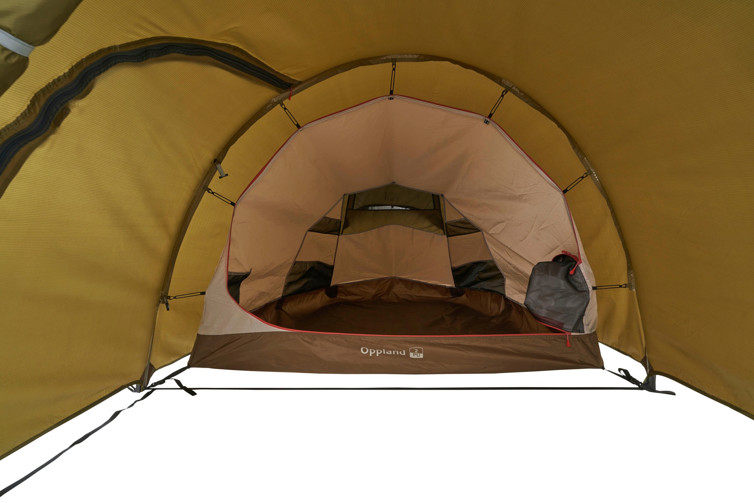 Nordisk Tunnelzelt »Oppland 2 (2.0) PU Tent Dark Olive«, 2 Personen, (Packung, 1 tlg.)