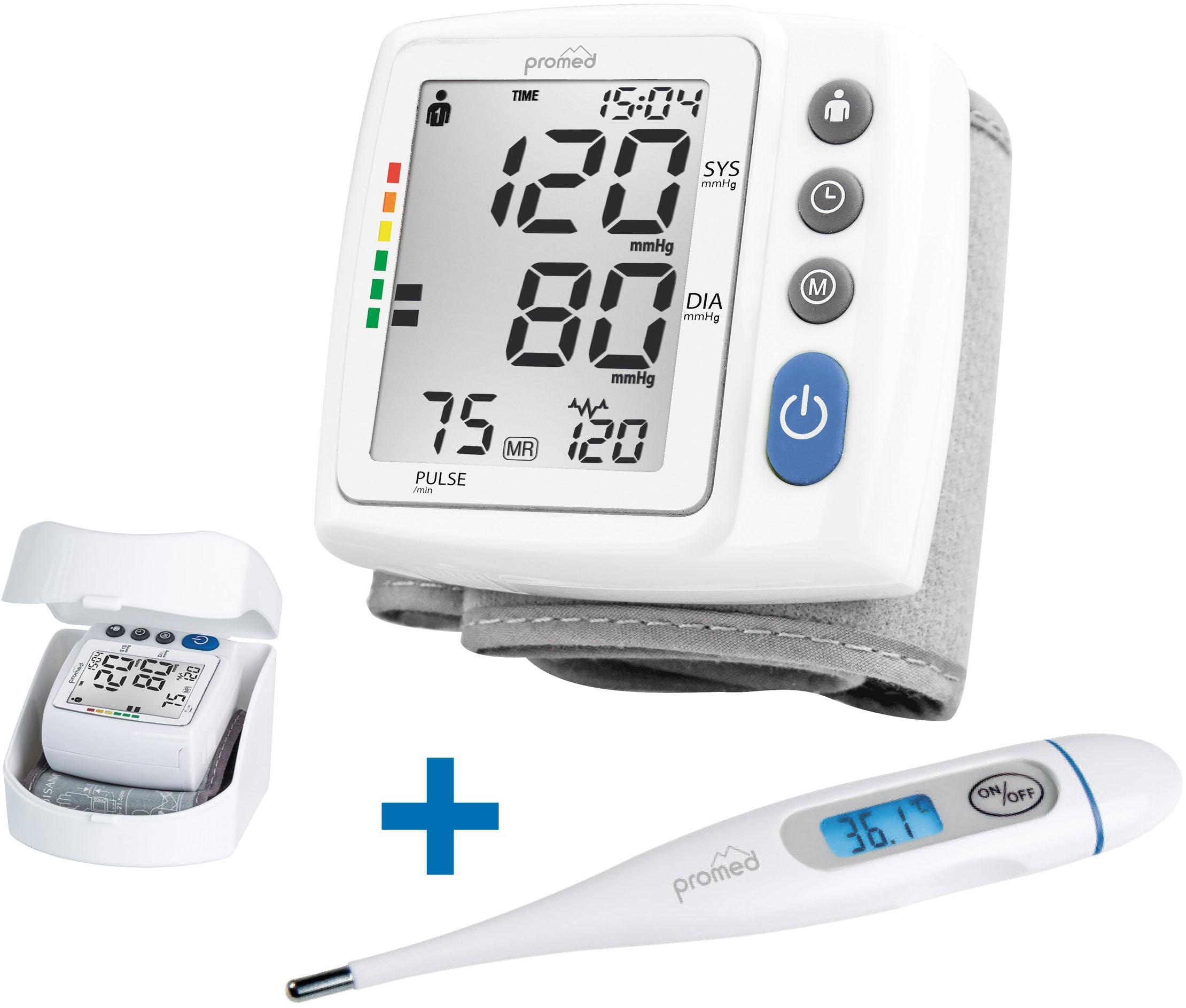 promed Handgelenk-Blutdruckmessgerät »HGP-30«, mit Fieberthermometer PFT-3.7