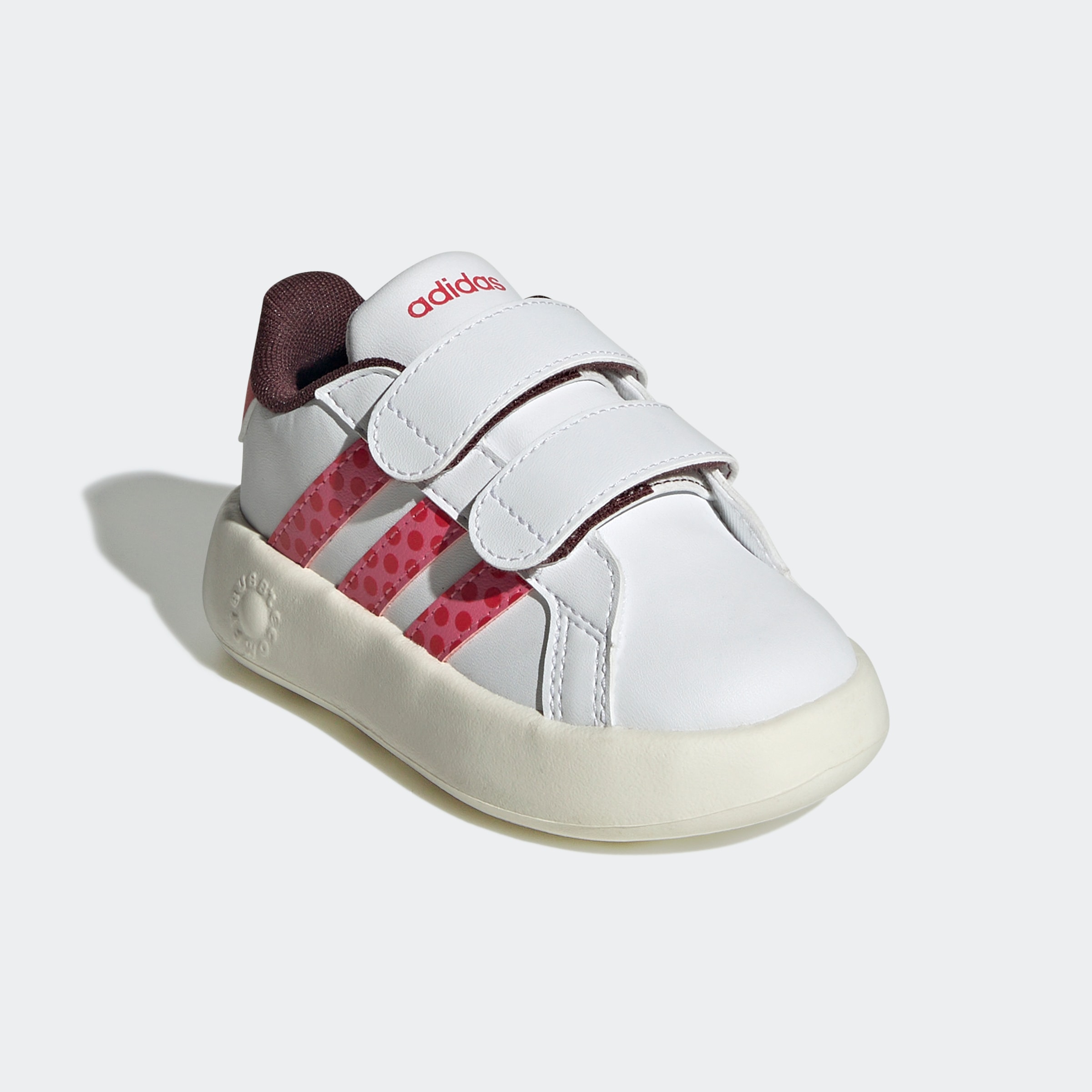 adidas Sportswear Klettschuh »ADIDAS X DISNEY MINNIE MAUS GRAND COURT 2.0 KIDS«, Design auf den Spuren...