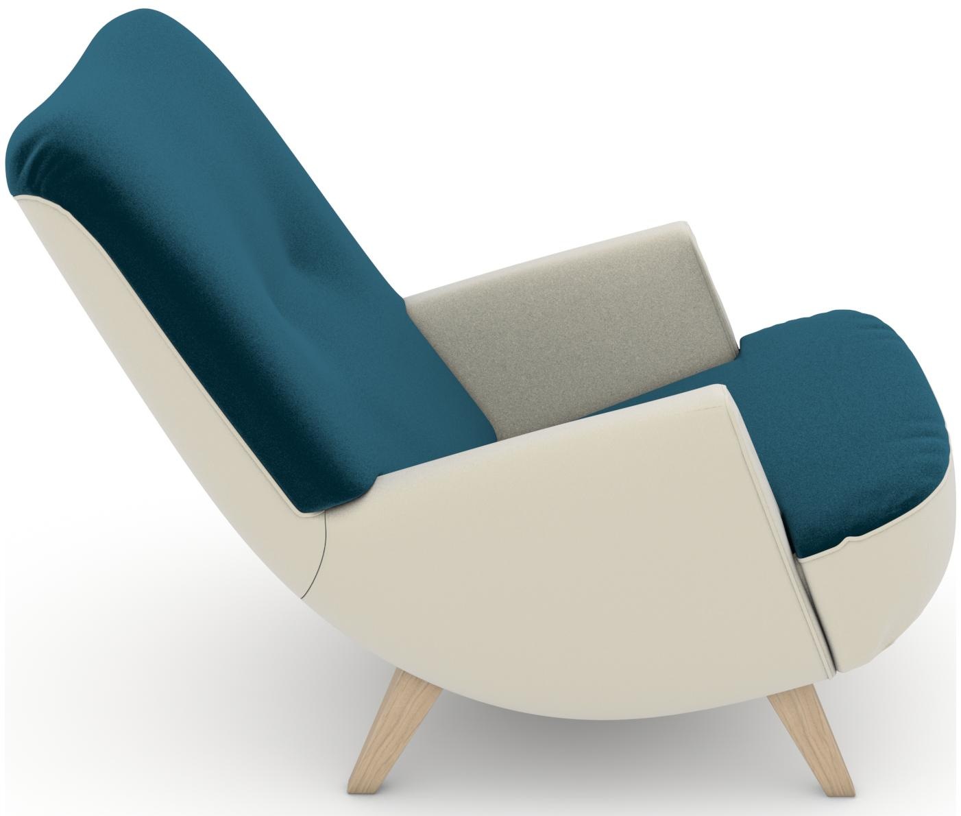 Max Winzer® Loungesessel »build-a-chair Borano außergewöhnlicher Sessel, tolle Farbkombinationen«, modern im Retrolook, zum Selbstgestalten