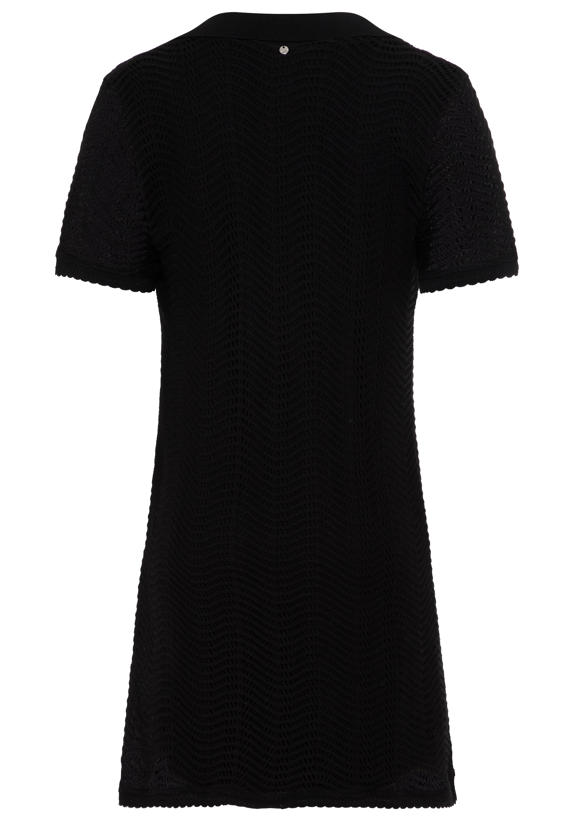 BOSS ORANGE Polokleid »Eloa Premium Damenmode« Häkelkleid in kniefreier Länge