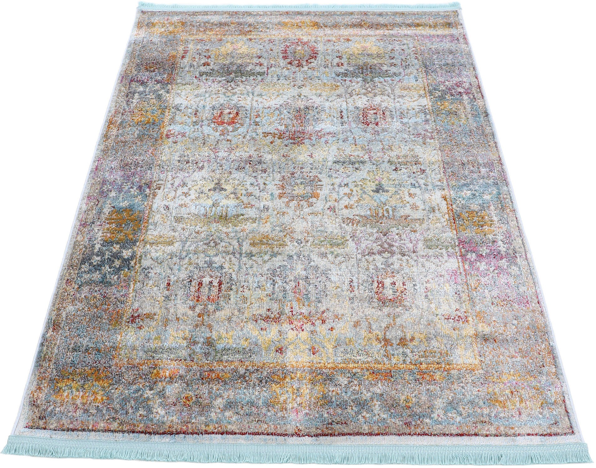 carpetfine Teppich »Mala« rechteckig 8 mm Höhe Vintage Look, Wohnzimmer