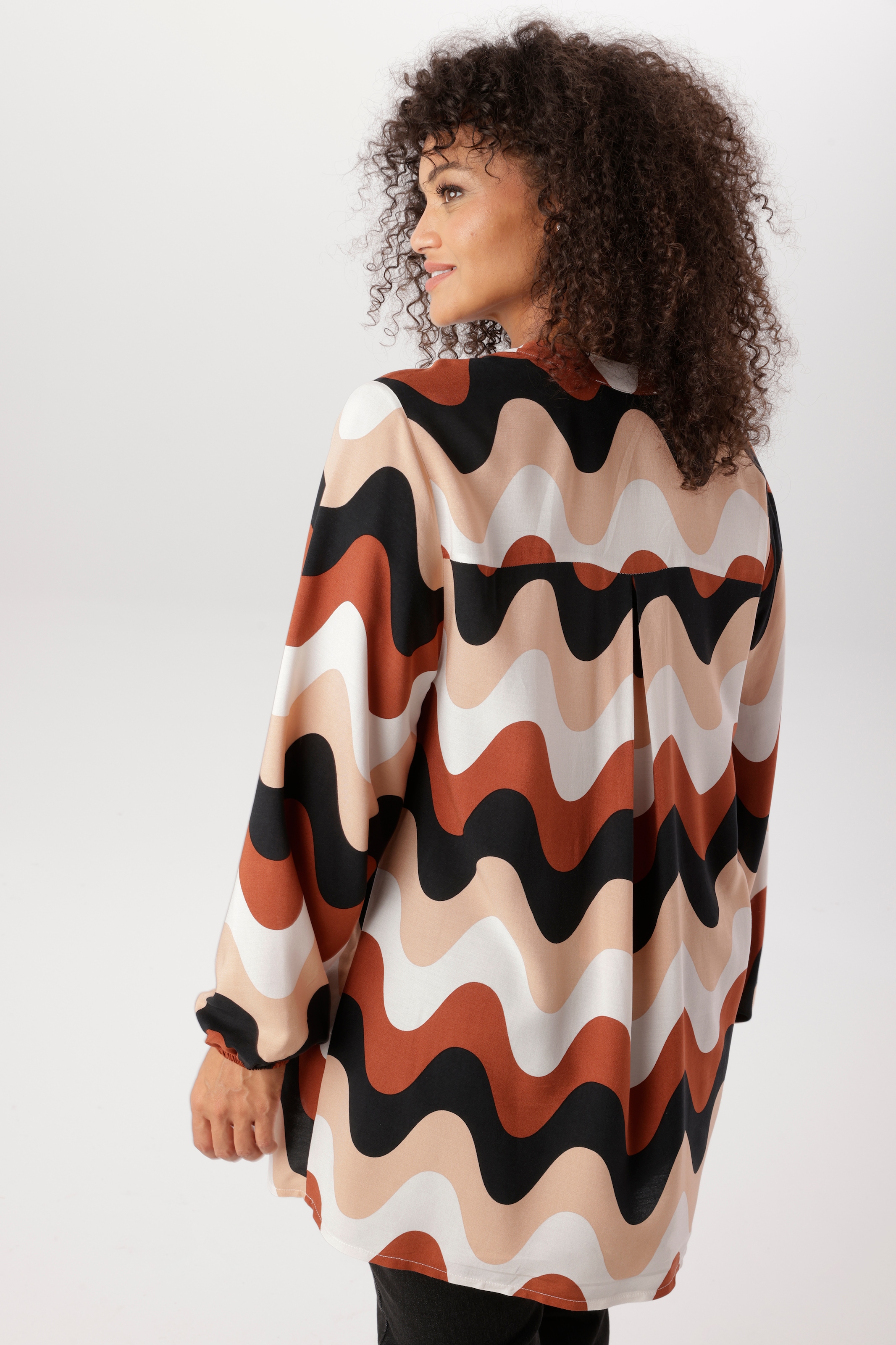 Aniston PLUS Schlupfbluse in tollem Retroprint - NEUE KOLLEKTION