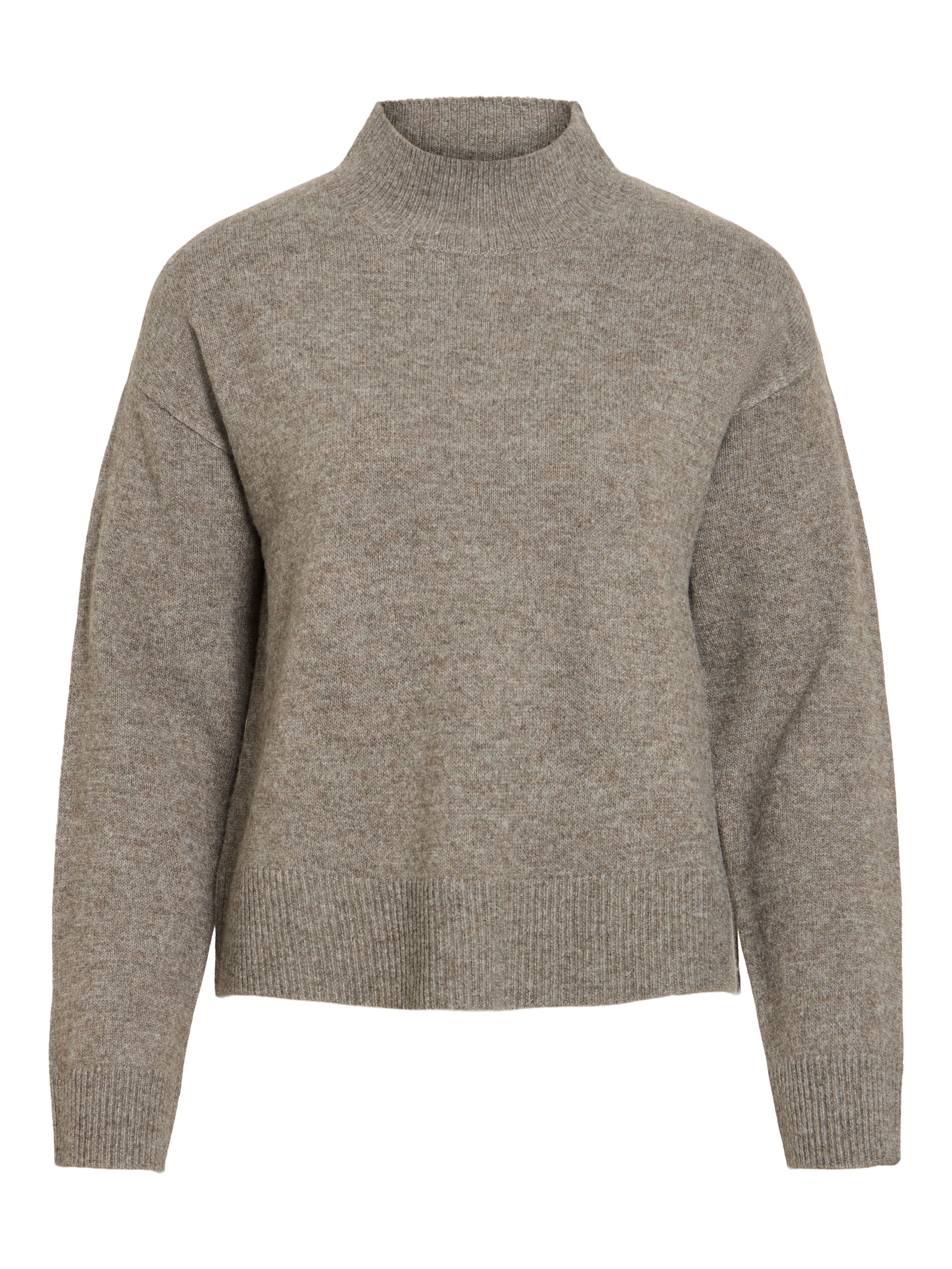 Vila Strickpullover »VIAYLIN HIGHNECK L/S KNIT TOP/PB« Materialmix,