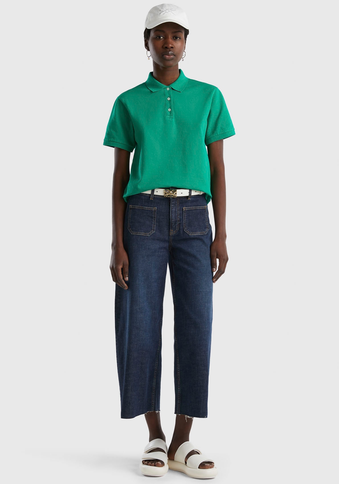 United Colors mit online perlmuttfarbenen Knöpfen Benetton kaufen Poloshirt, OTTO of bei