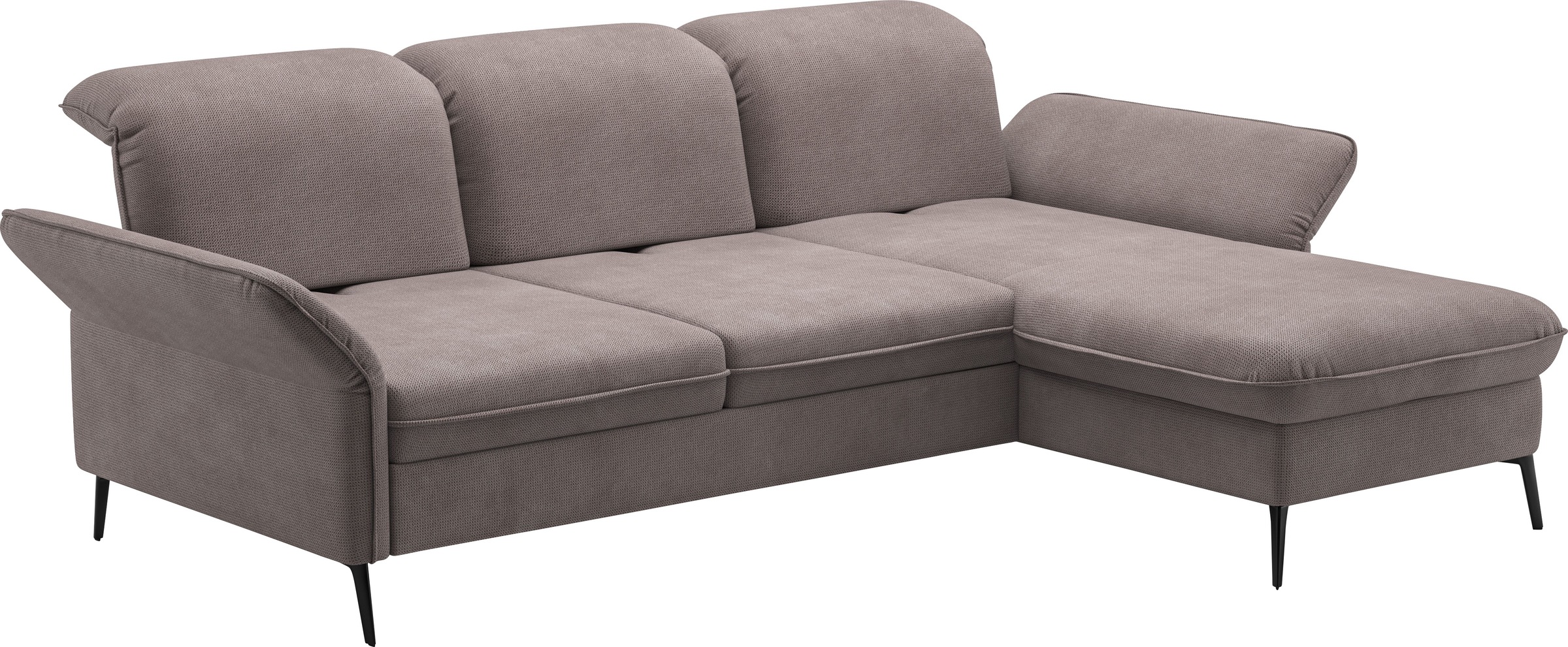 sit&more Ecksofa »Emely«, mit Sitztiefenverstellung optional mit Bettfunktion und Bettkasten