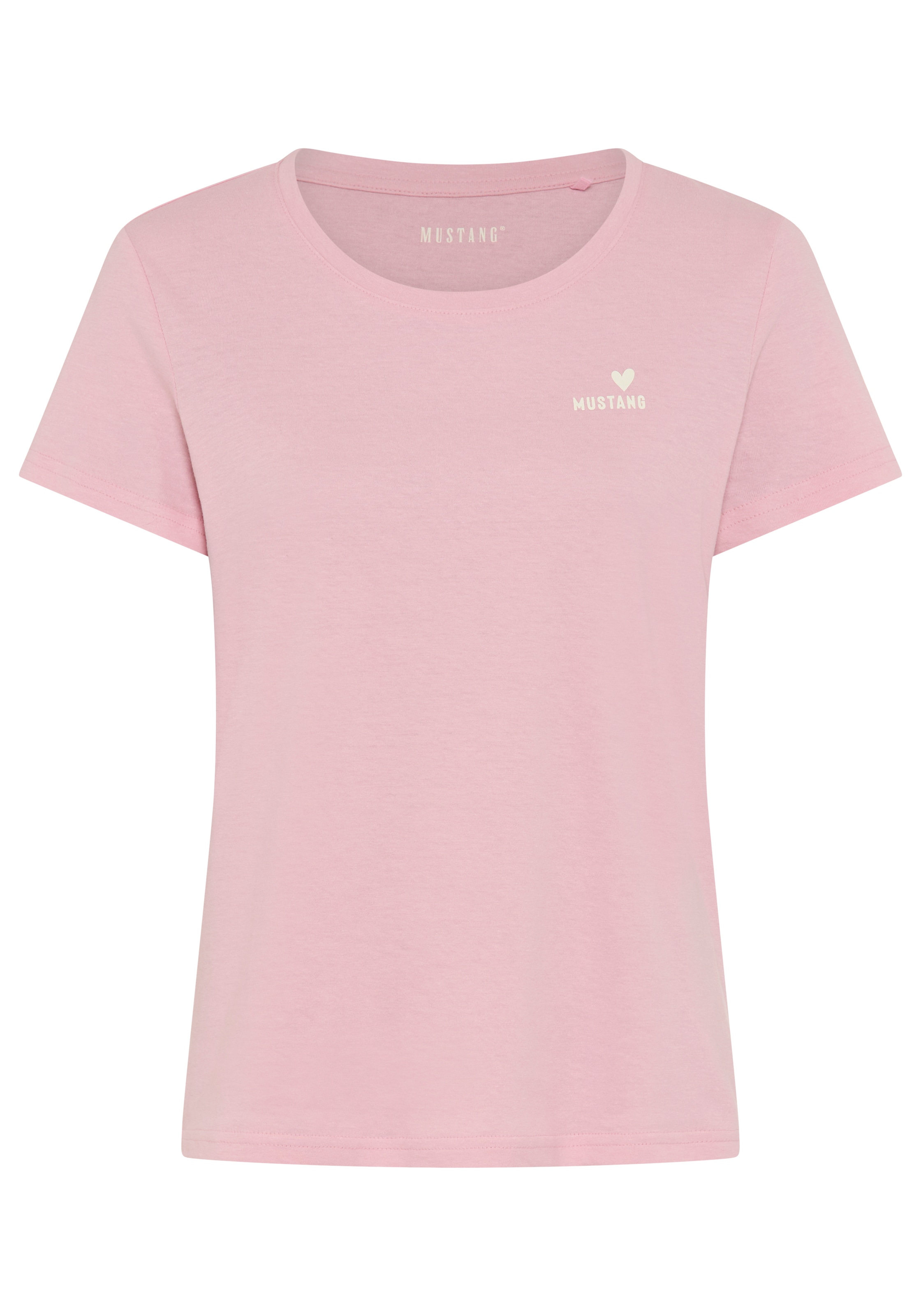 MUSTANG T-Shirt Trageangenehme Baumwollqualität