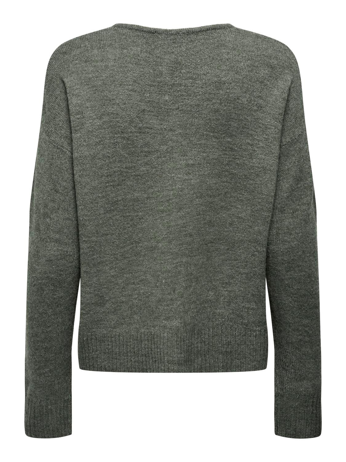 JDY V-Ausschnitt-Pullover »JDYELANORA L/S V-NECK PULLO. KNT NOOS«, mit leicht überschnittenen Schultern