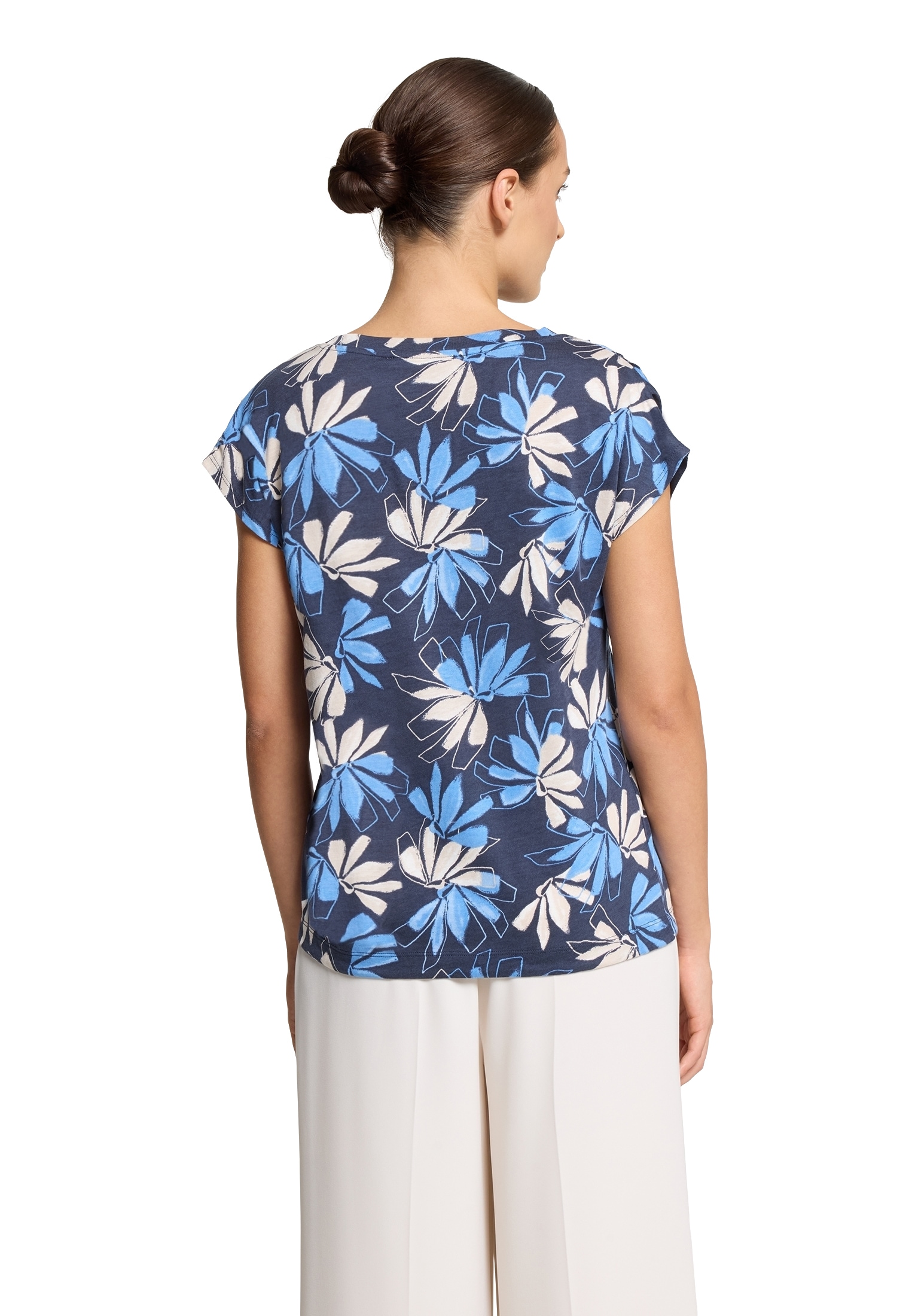 Betty&Co Kurzarmshirt »Casual-Shirt mit Tunnelzug«