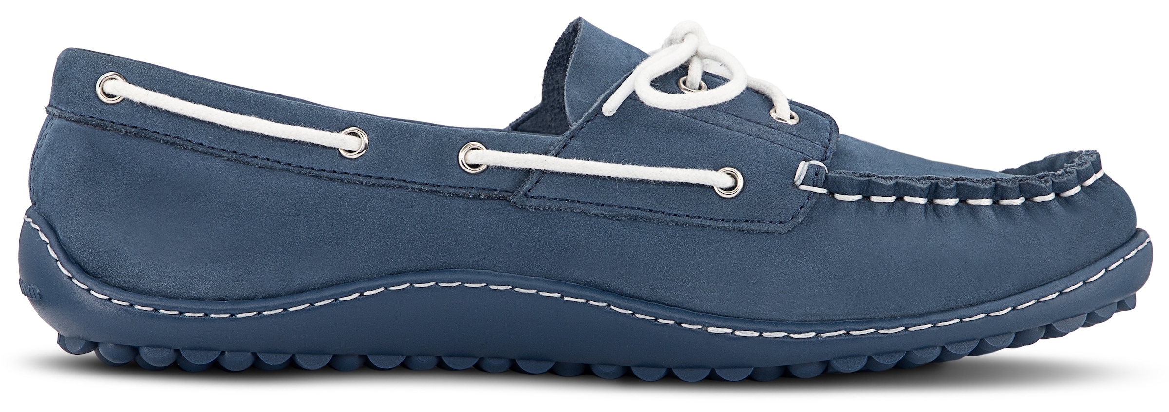 Leguano Barfußschuh »MORECASSIN«  Schnürschuh, Halbschuh, Mokassin mit modischen Durchzügen