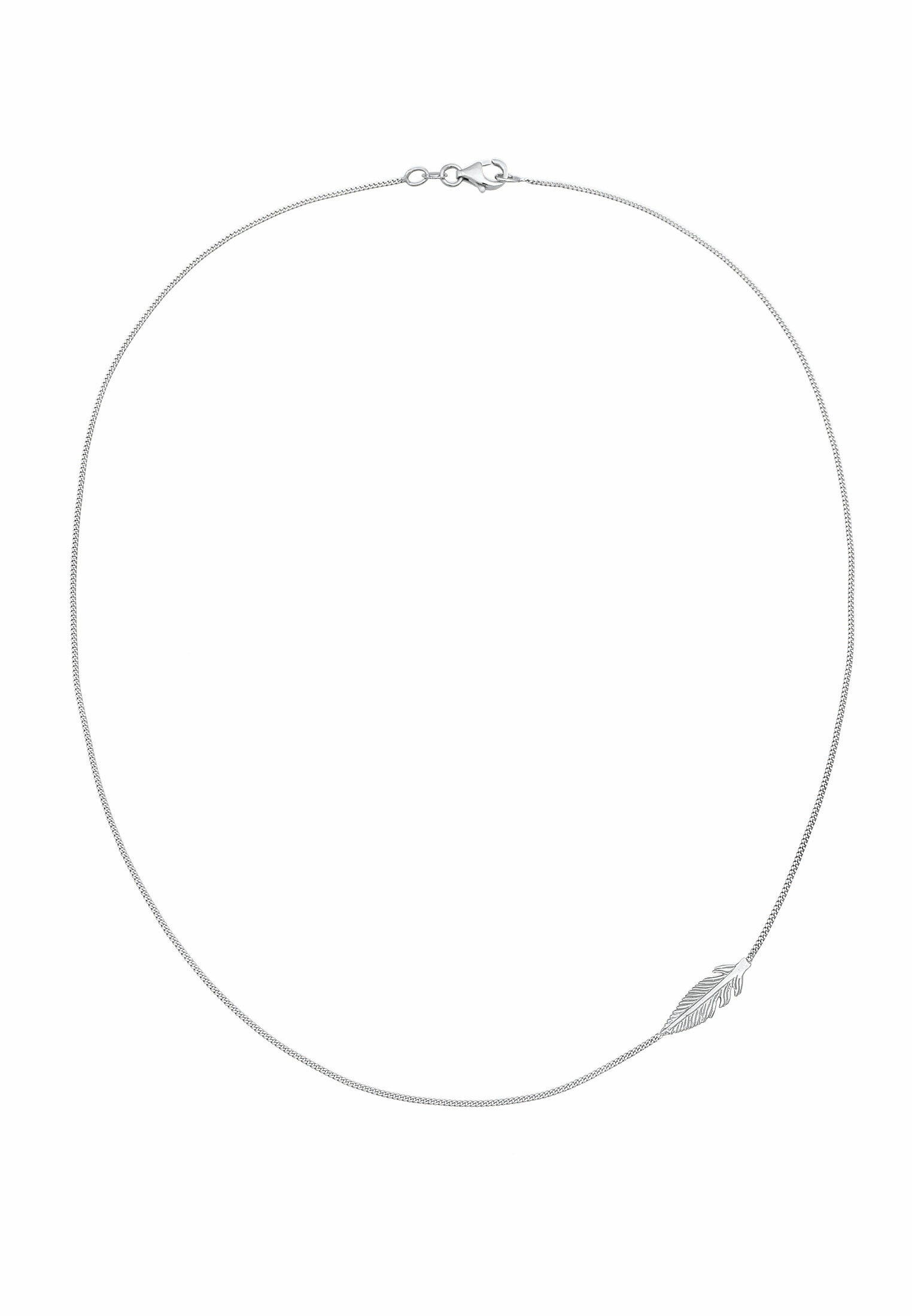 Elli Kette mit Anhänger »Halskette Feder Boho Symbol 925 Silber«